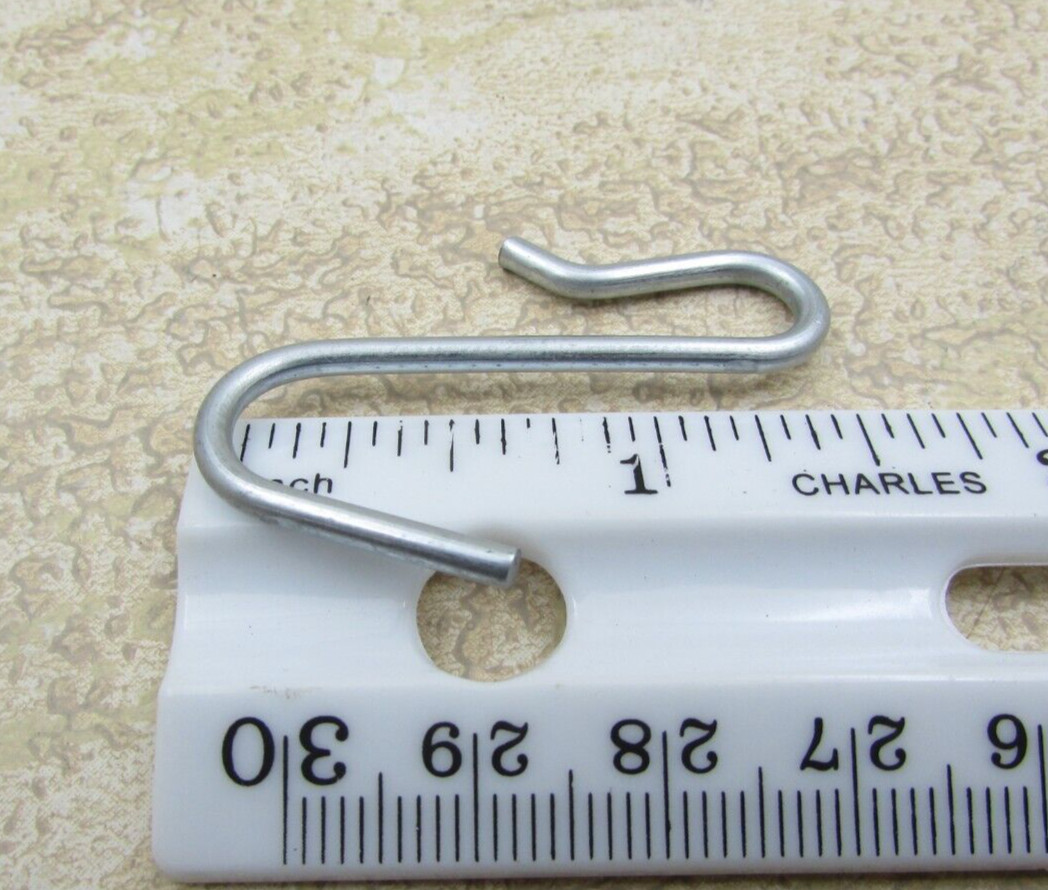 50 PACK Merchandise Display S Hooks, Strip Hook, Hanging, Clip Type, Wire Grid