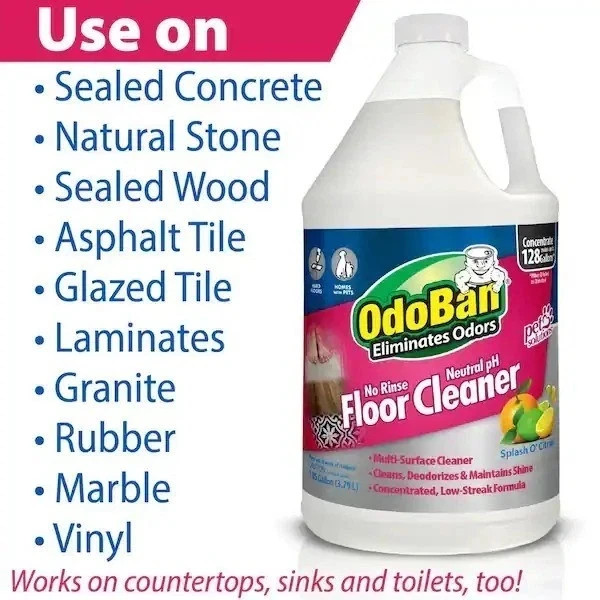 OdoBan No Rinse Neutral pH Floor Cleaner Concentrate 1 Gallon