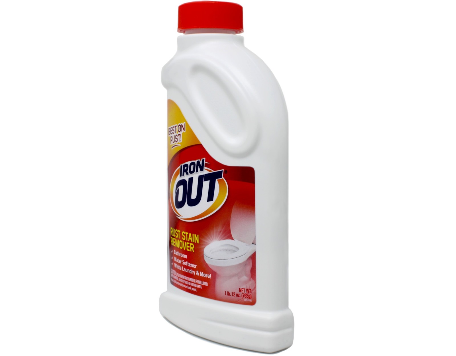 IRON OUT Rust Stain Remover Powder, 1 lb 12 oz Bottle
