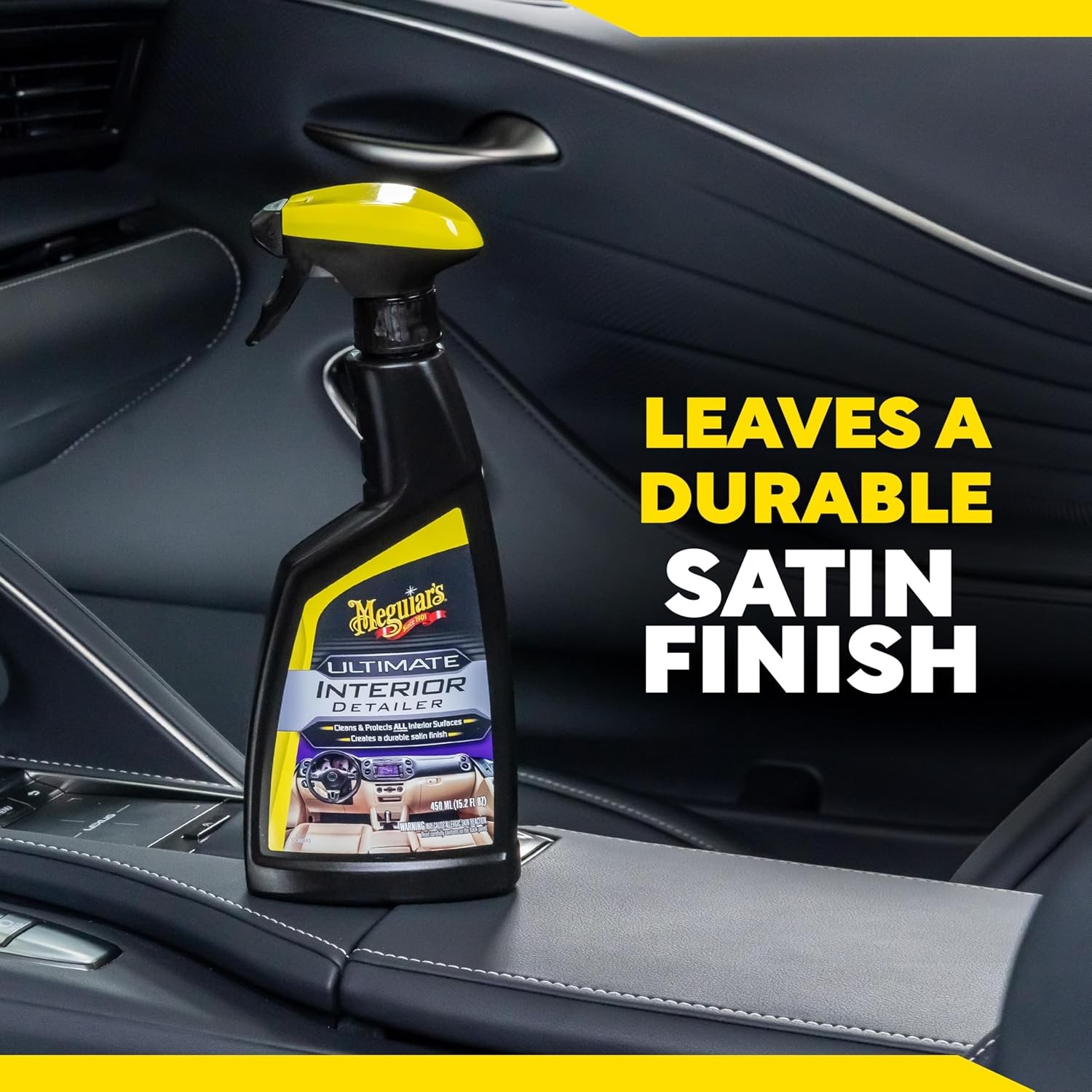 Meguiar’s Ultimate Interior Detailer, 15.2 oz – Cleans & Protects with UV Guard