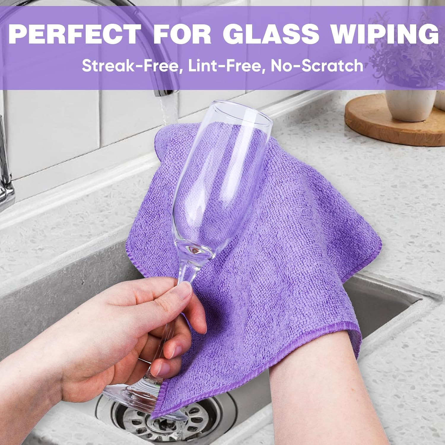 10 Colors Microfiber Cleaning Cloths, 10 Pack Assorted Cleaning Rags | Microfibe