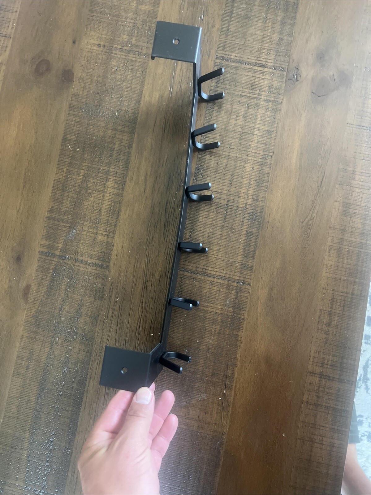 Black metal over the Door Hook No Assembly Required Door Hanger Hook Sturdy