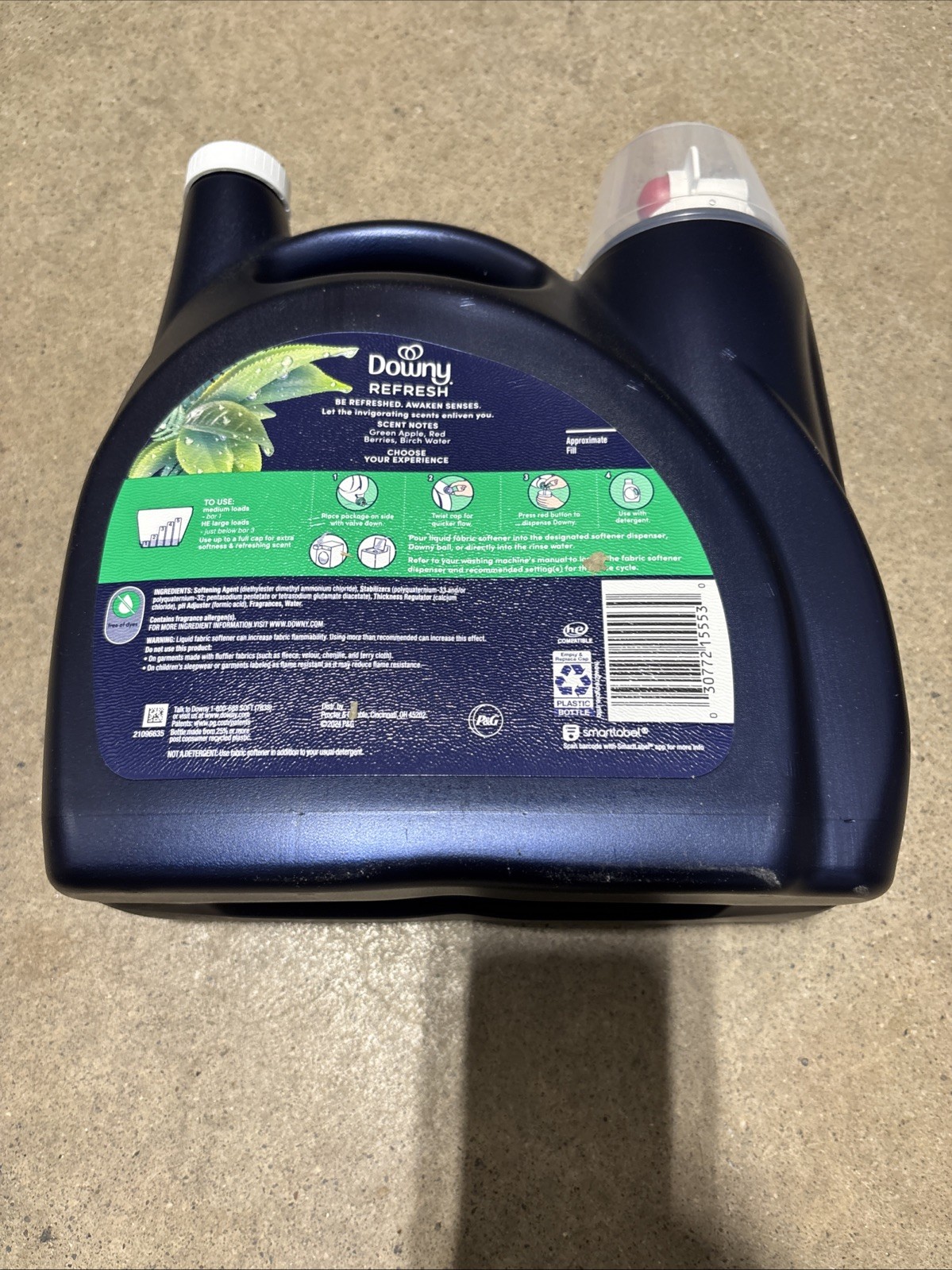 Downy Refresh Soft Birch Water & Botanicals Fabric Softener 111oz