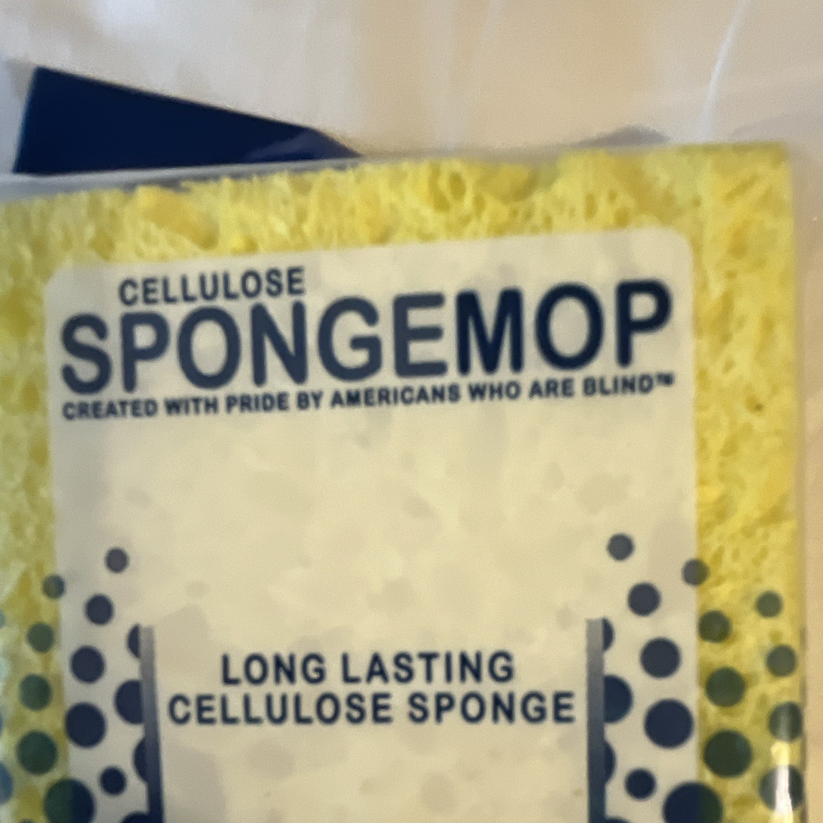 LC Industries Type G Cellulose Sponge Mop Refill Pad 105 Washes Yellow/Blue