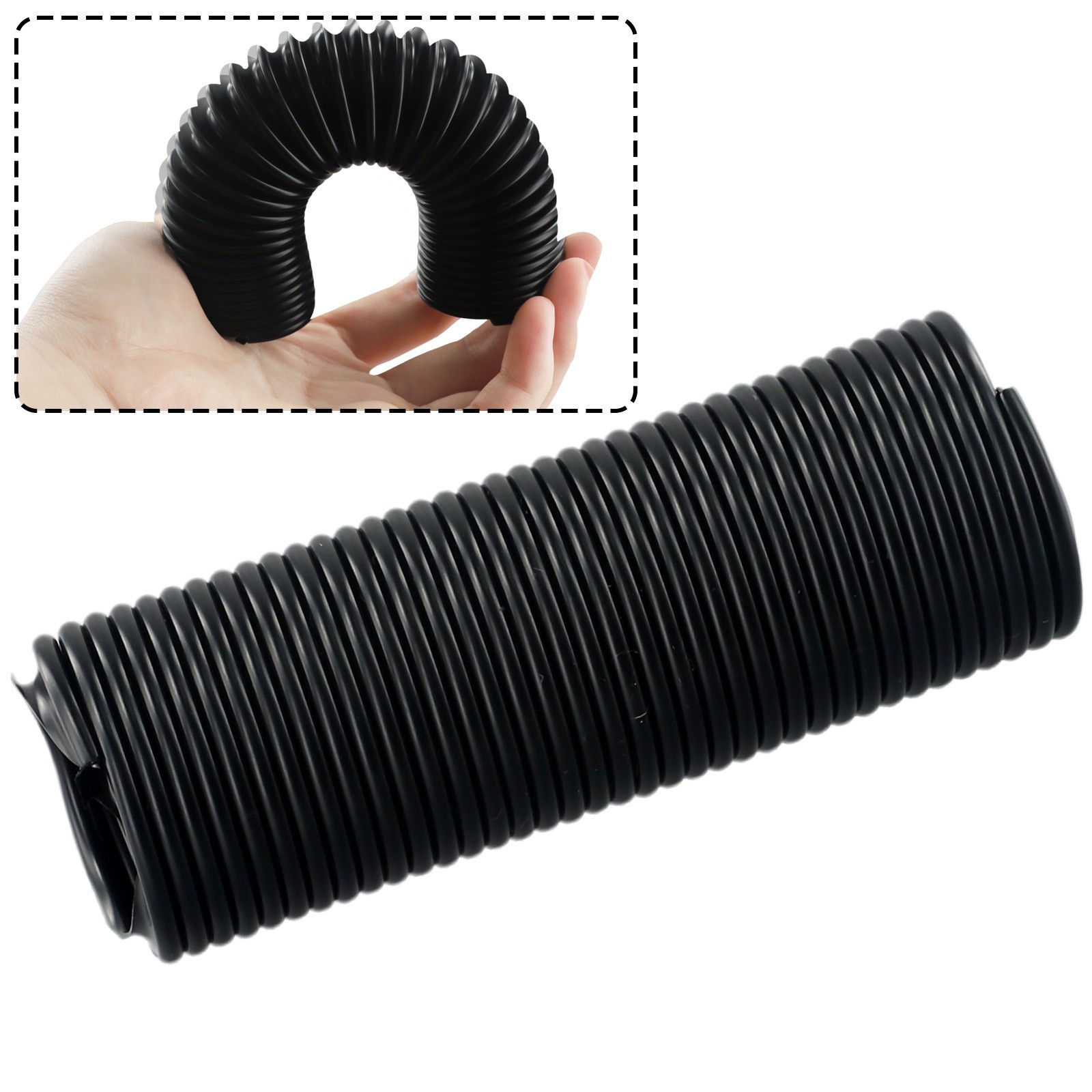 Vacuum Cleaner Hose 1 Pcs ABS+PP Black Cordless Lower Duct Hose Reusable