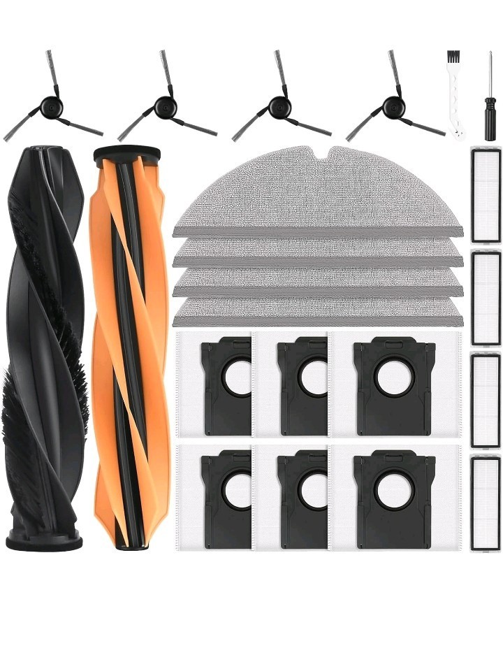 24 Pack Replacement Parts Kit for Dreame D20 Pro Plus Robot Vacuum