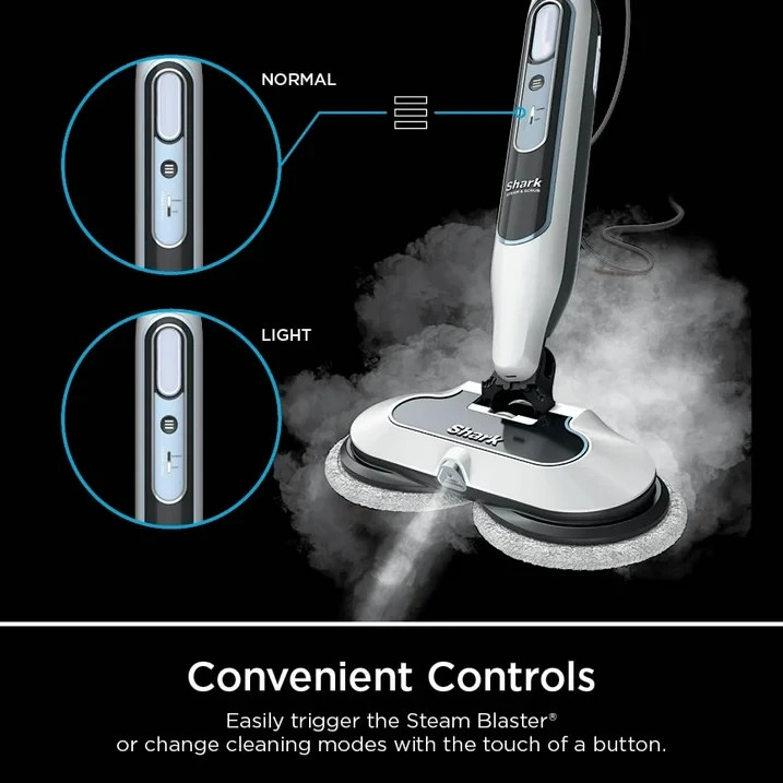 Shark Steam & Scrub Steam Mop, with Steam Blaster Technology, Scrubbing and Sani
