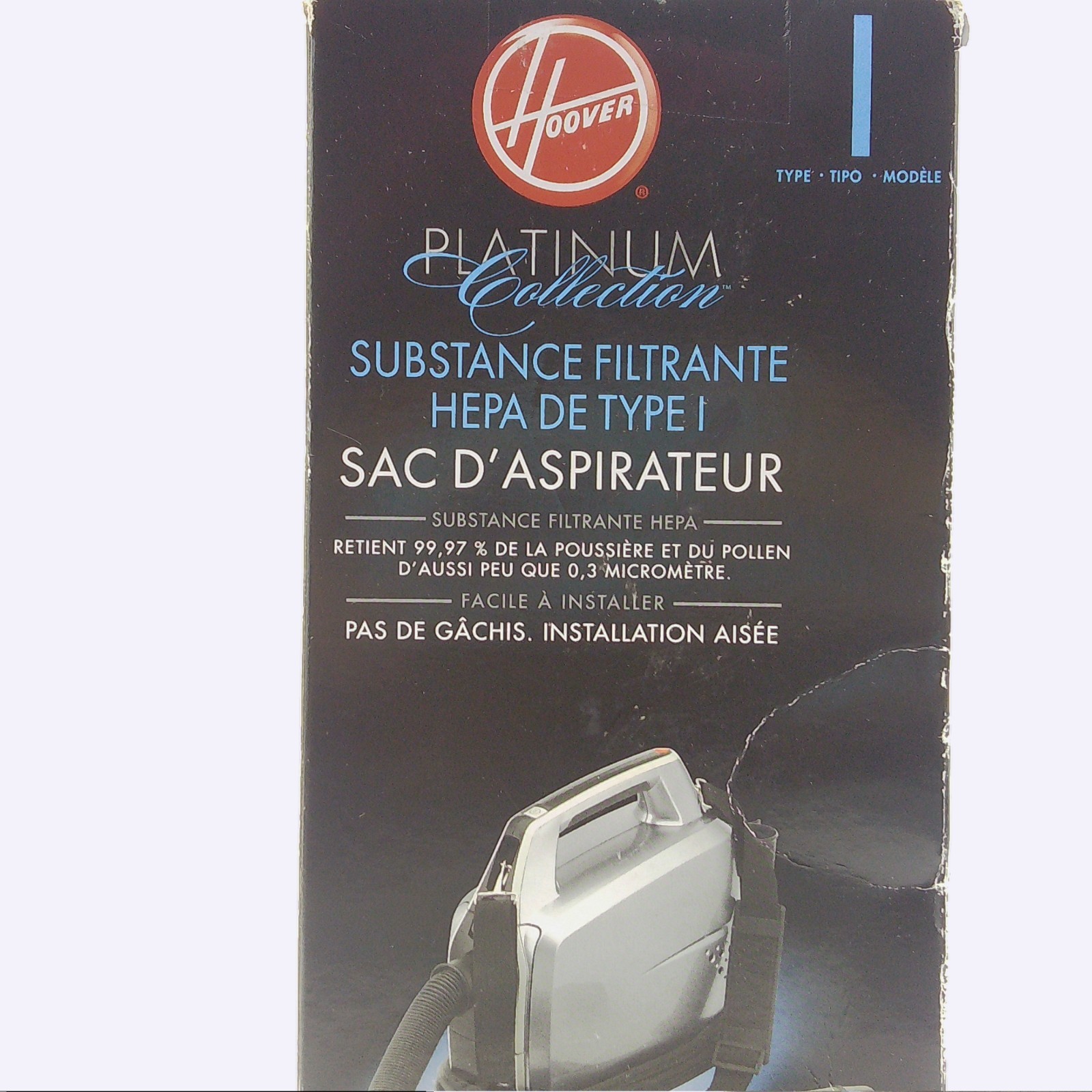 2 Pack Hoover Type I Platinum Hand Held Vacuum Cleaner Bags, 2 PK