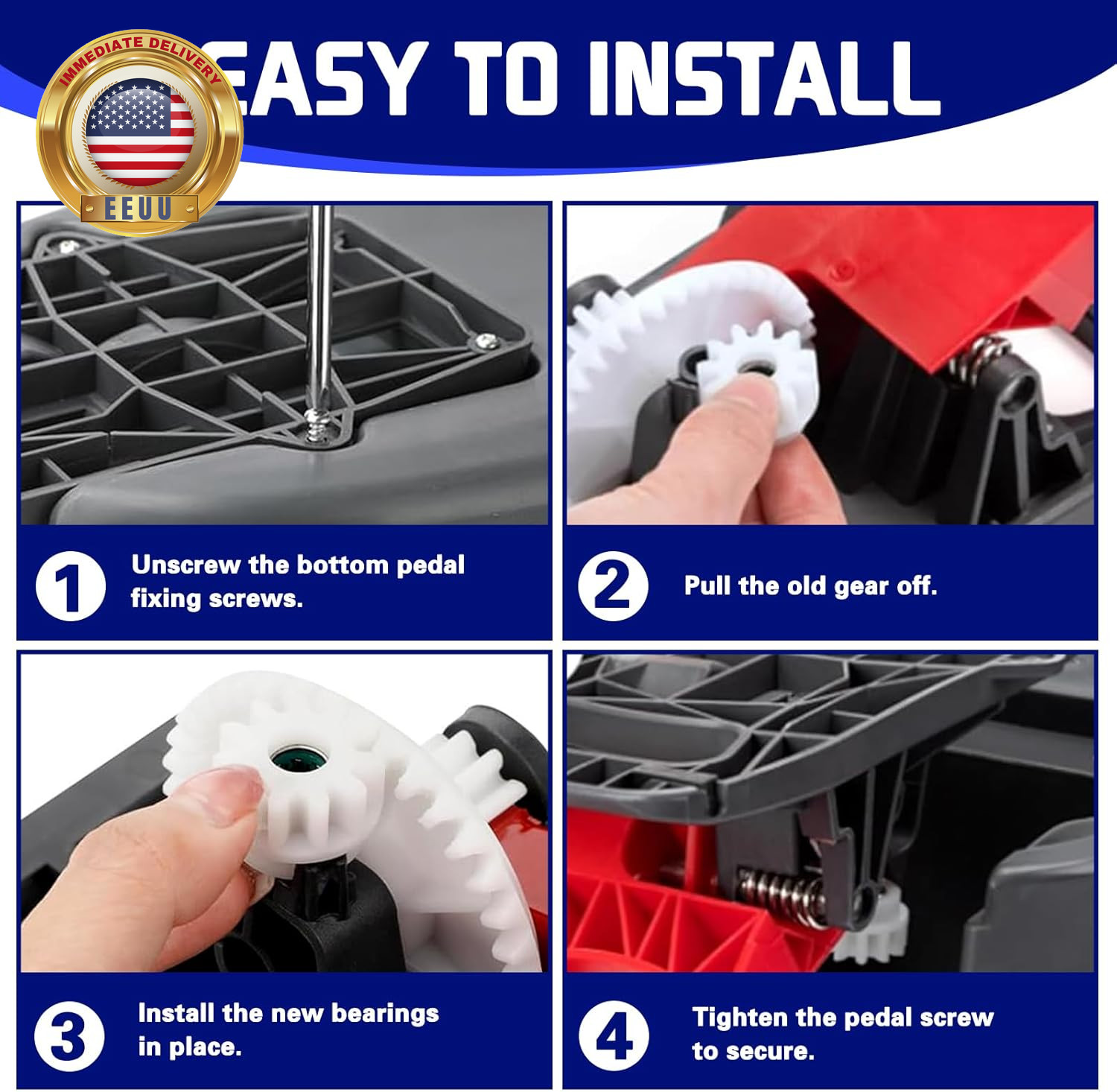 3 Pack Pedal Bearing Replacement for Ocedar Mop Bucket – Easy Fix for 90% Rotati