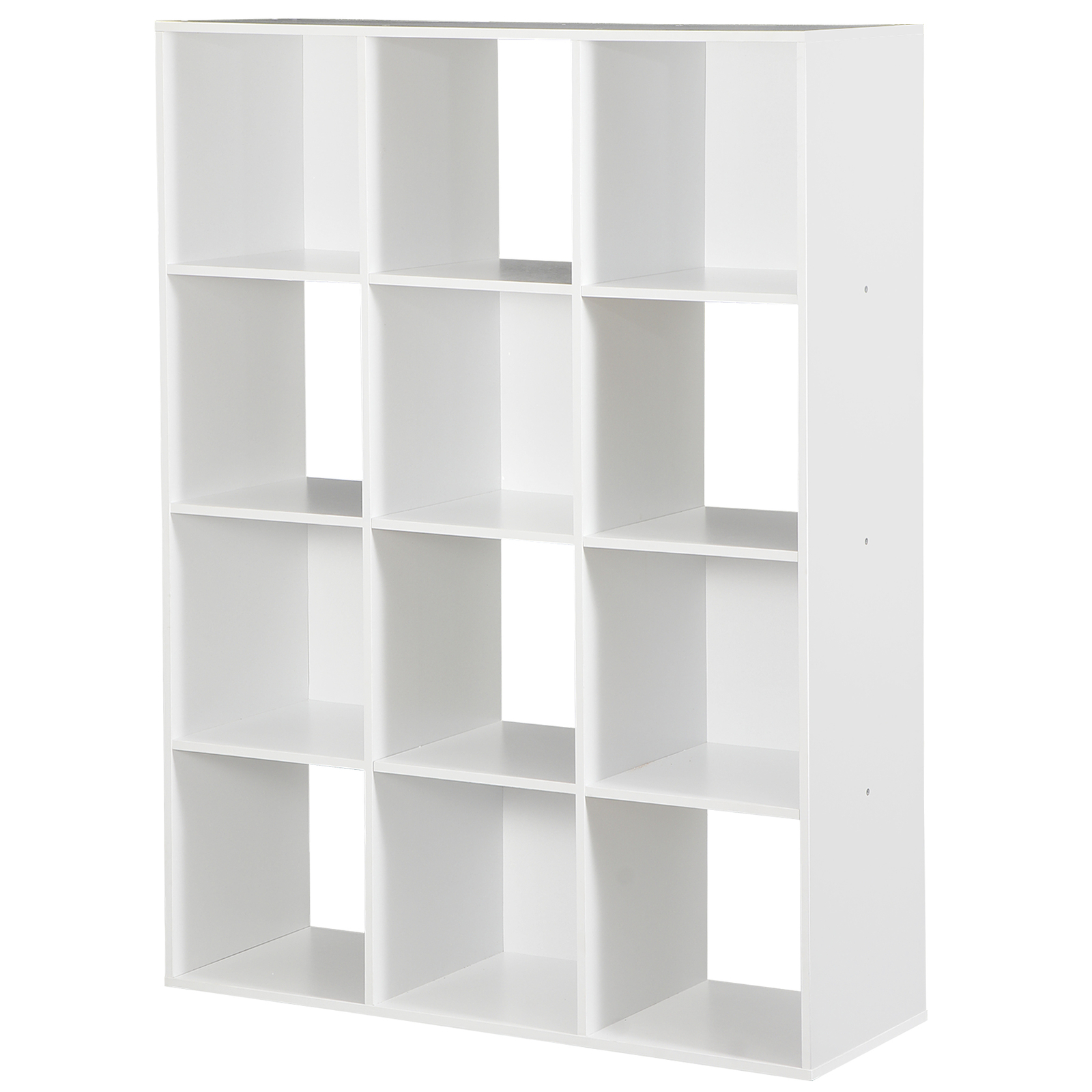 White 12 Cube Bookcase Storage Organizer Wooden Home Office Shelving Bookshelf