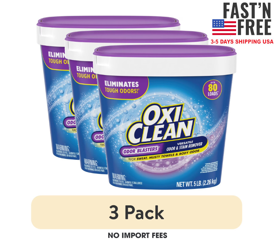 (3 pack) OxiClean Odor Blasters Versatile Odor and Laundry Stain Remover Powder