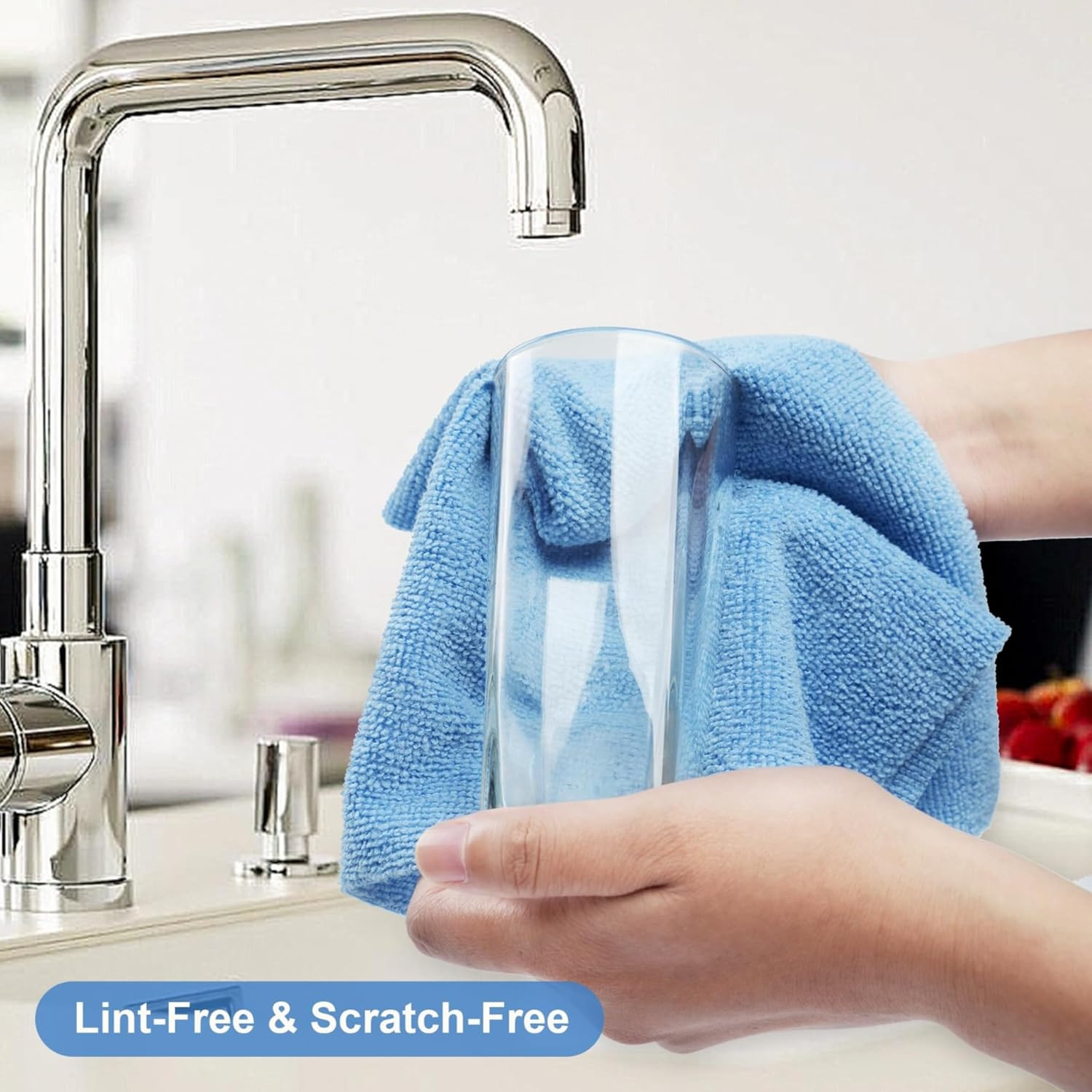 Microfiber Cleaning Cloths Roll – 50 Pack | Tear-Away Towels – Reusable| Ultr…