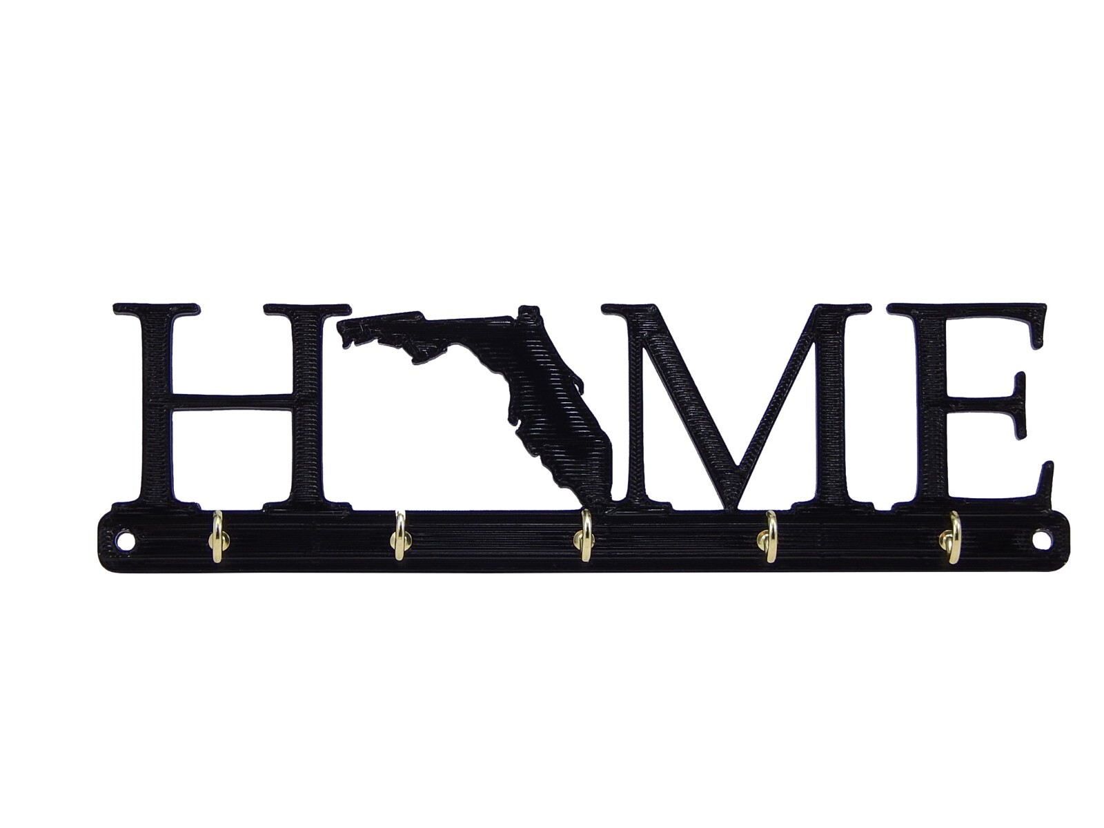 Florida Home State Shape Key Holder Hanger Rack Housewarming Gift Wall Decor