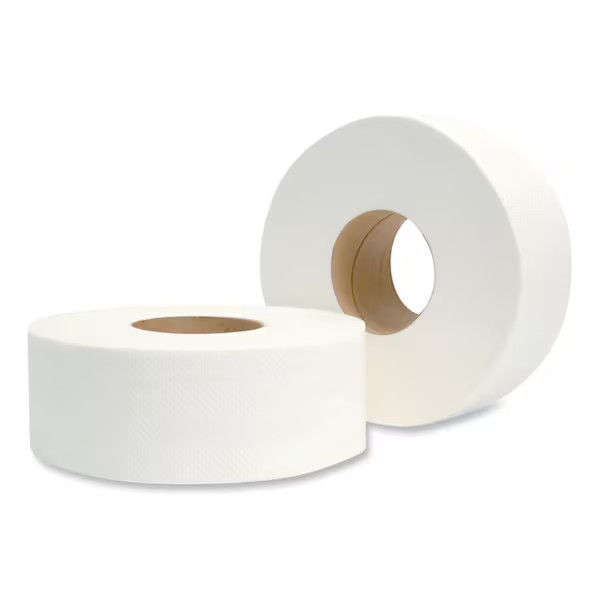 Morcon Morsoft Jumbo Dry Tissue Roll Toilet Paper- Septic Safe White 12 Piece
