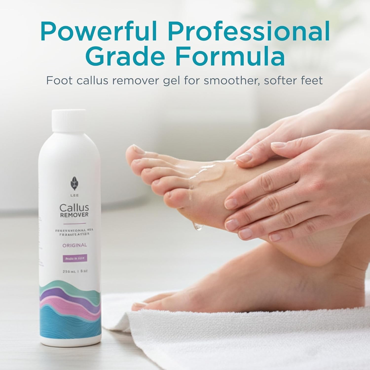 Lee Beauty 8oz Professional Gel Callus Remover for Feet – Original Fast-Acting