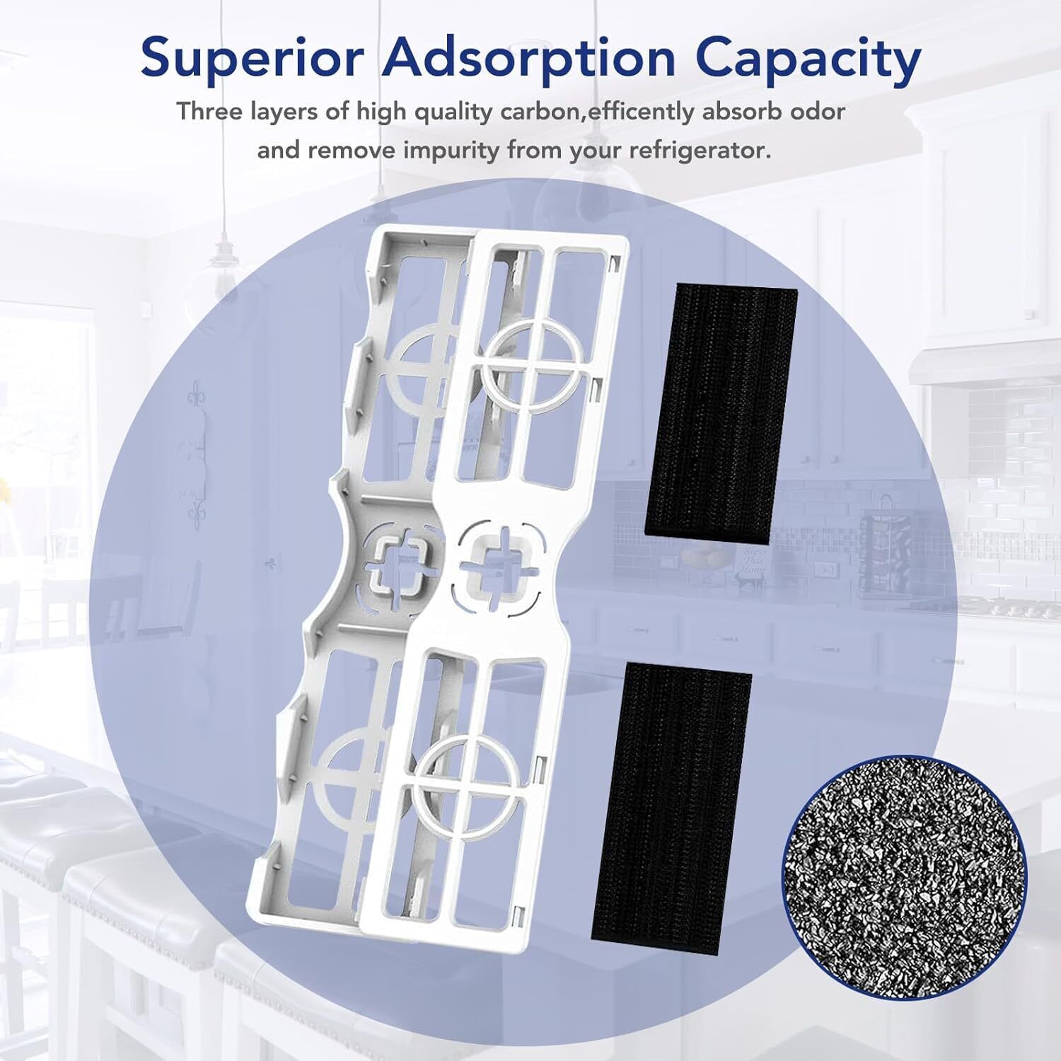 4Pack Refrigerator Air Filter for Frigidaire GRFS2853AF FRGPAAF2 PureAir AF-2 US