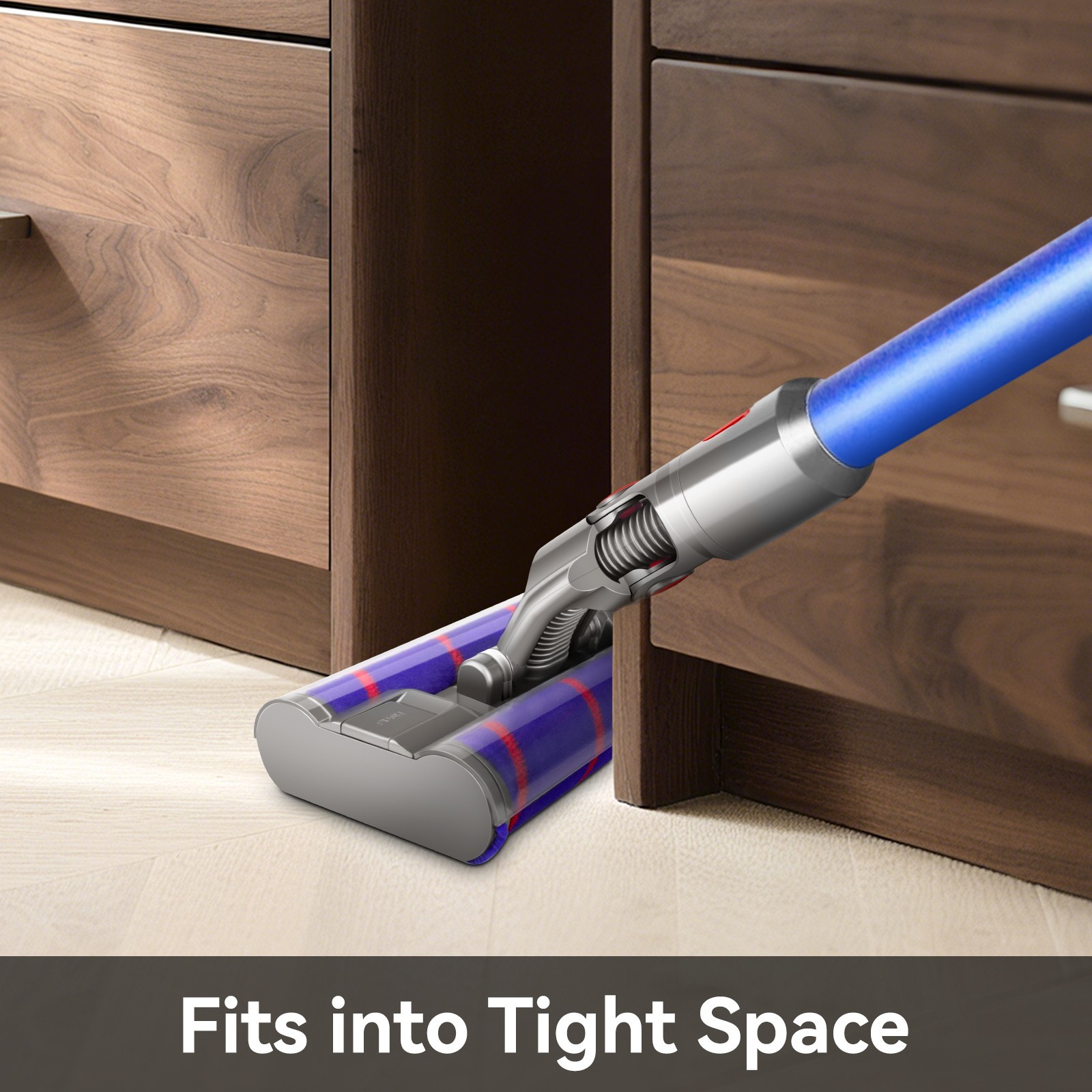 Soft Roller Brush Head for Dyson V7 V8 V10 V11 V15 Vacuum Cleaner with LED Light