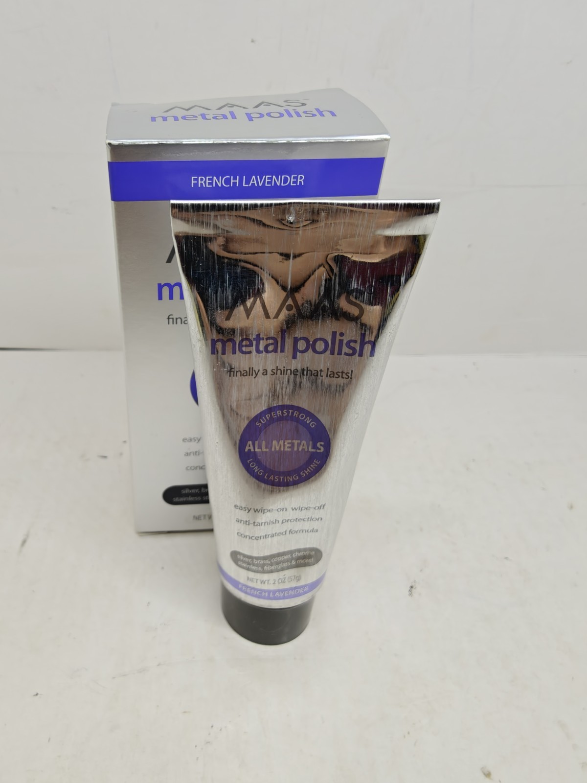 MAAS Metal Polish Concentrated Formula 2 Oz French Lavender All Metals