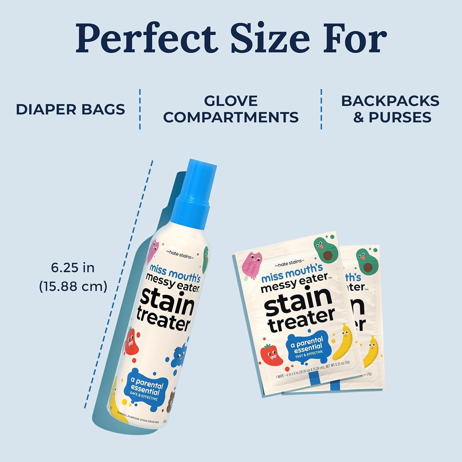 Messy Eater Stain Treater Spray – 4oz Biodegradable Stain Remover for Babies