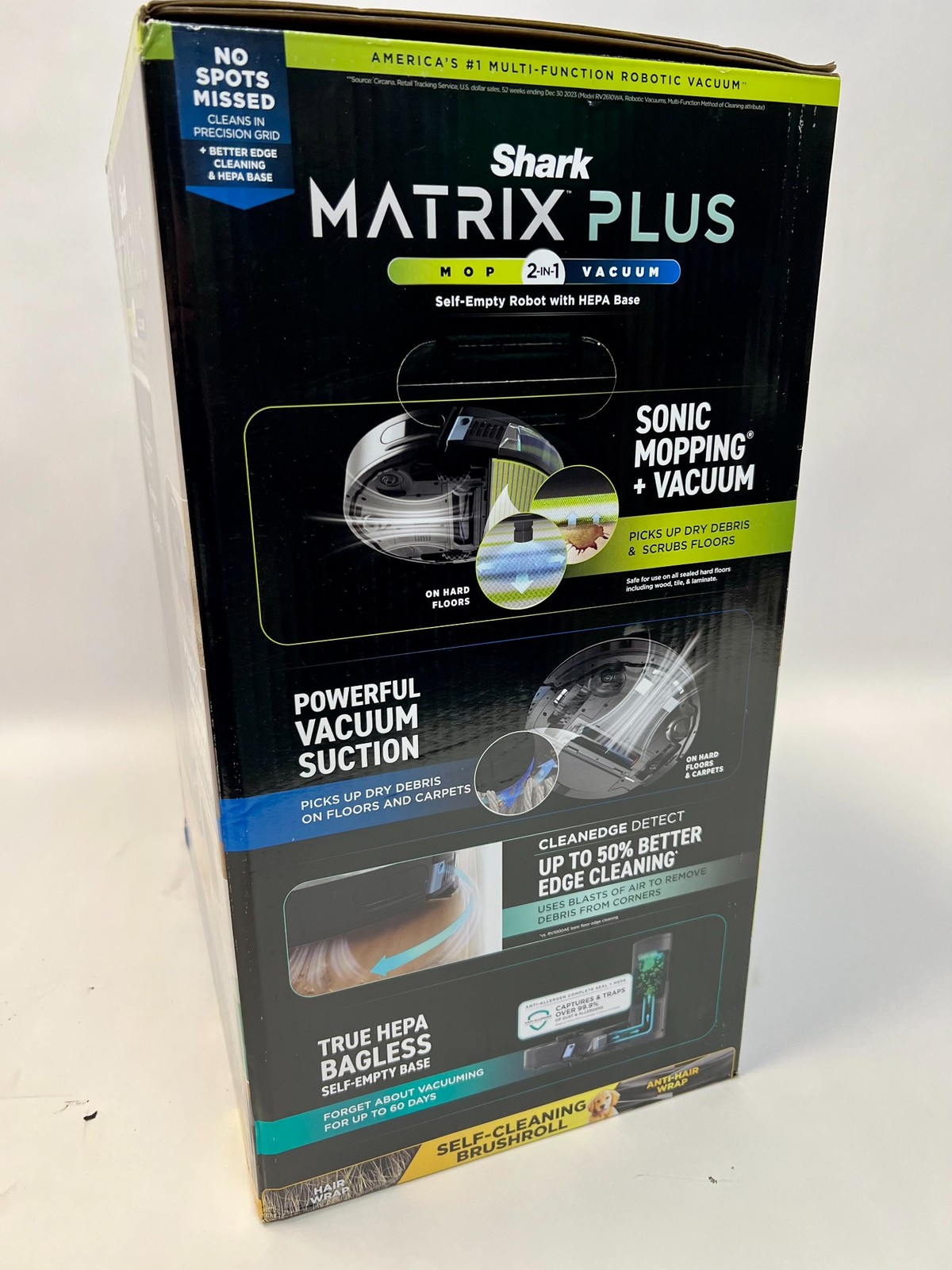 Shark Matrix Plus 2in1 Robot Vacuum & Mop Sonic Mopping RV2610WA