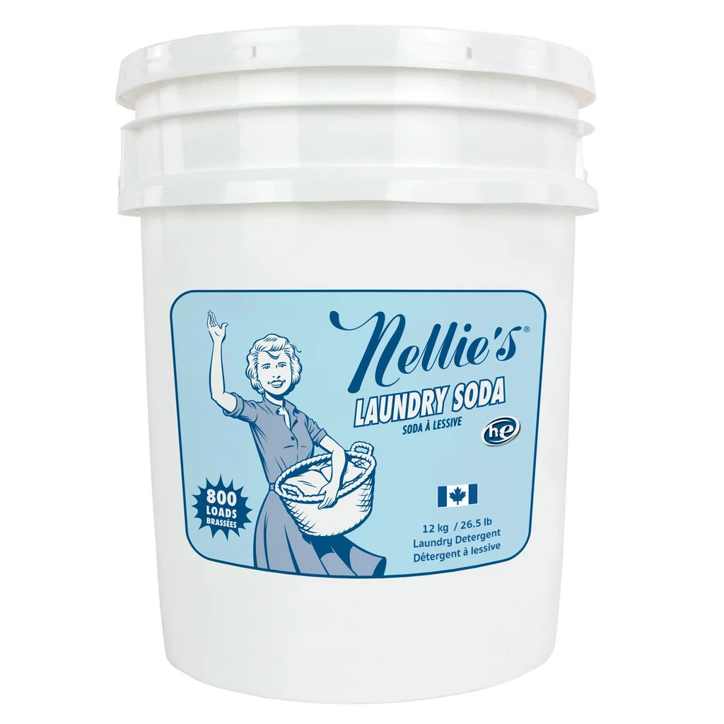 Nellies Laundry Soda 800 Loads Bulk HE Detergent Powder Fragrance Free