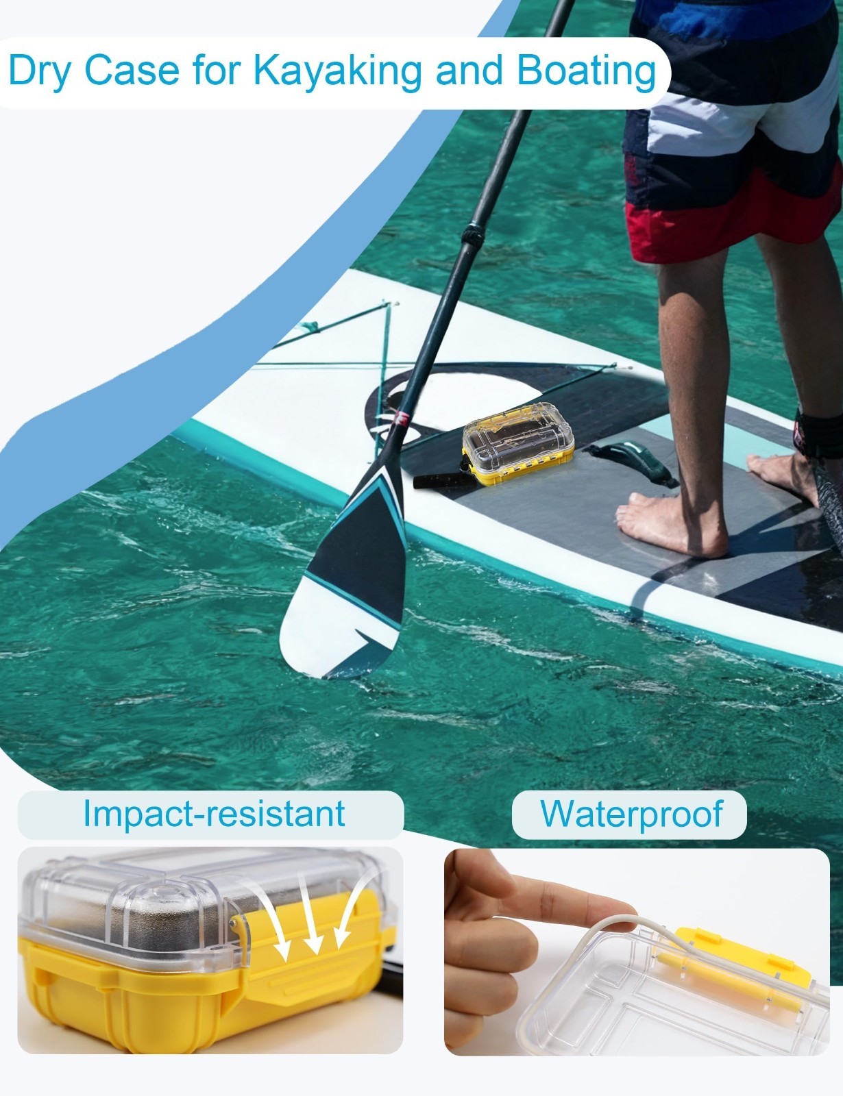 Small Waterproof Container Drybox Hard Shell Storage Case For Outdoor 5.5 Inches