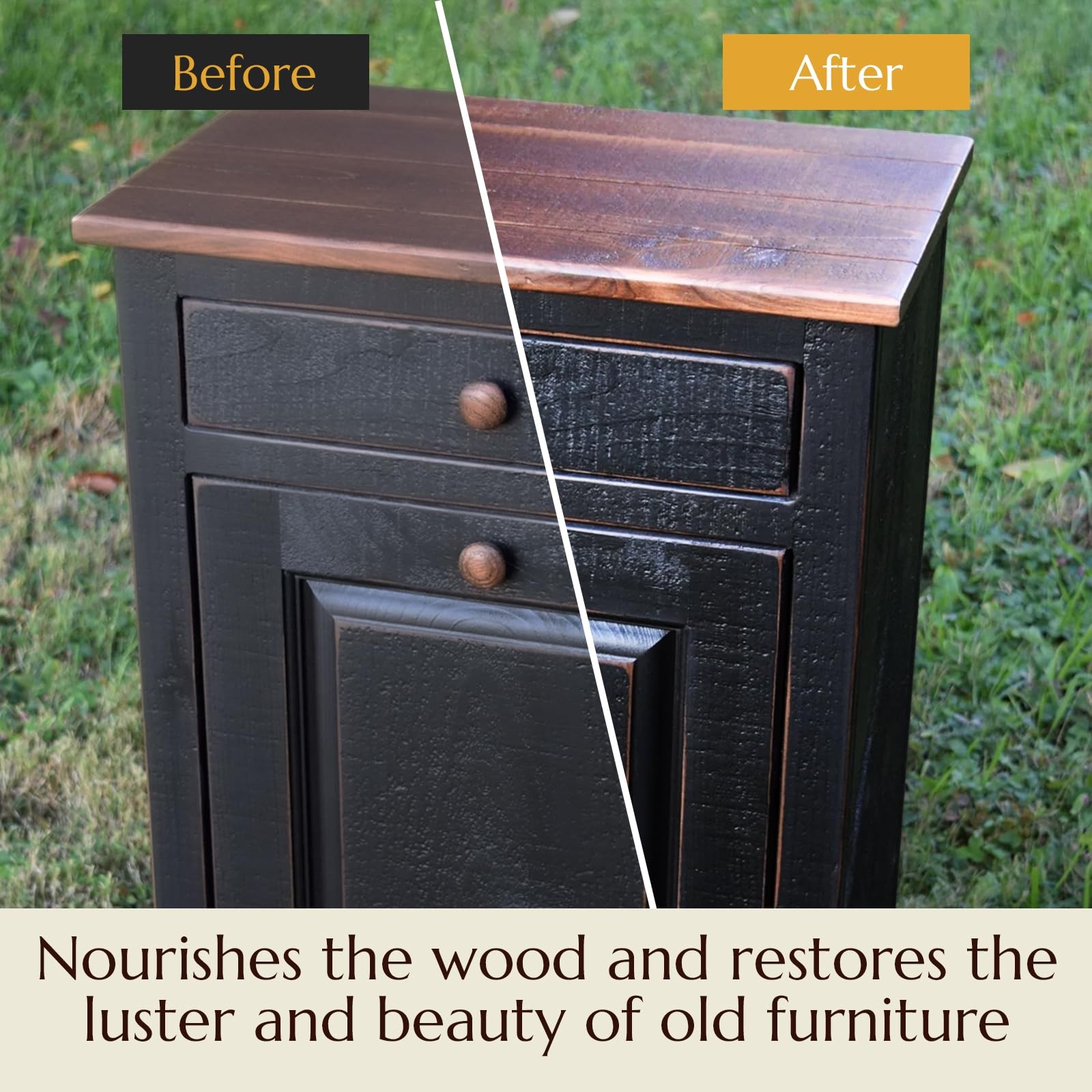 Natural Wood Finishing Wax – Protect & Seal Furniture, Floors, 3.5 Oz Tools