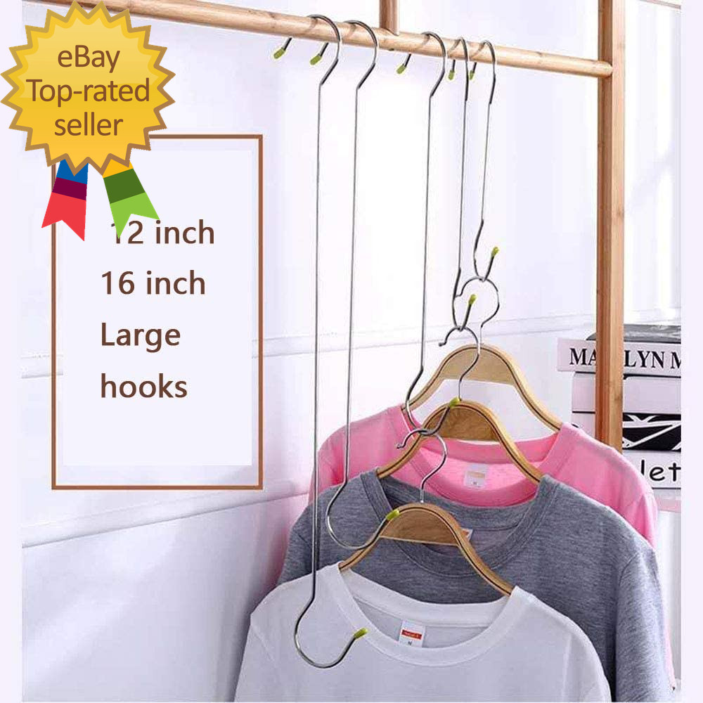 6 Pack 16 Inch Extra Large S Hooks Heavy Duty Plant Hanging Hook Long S Shaped