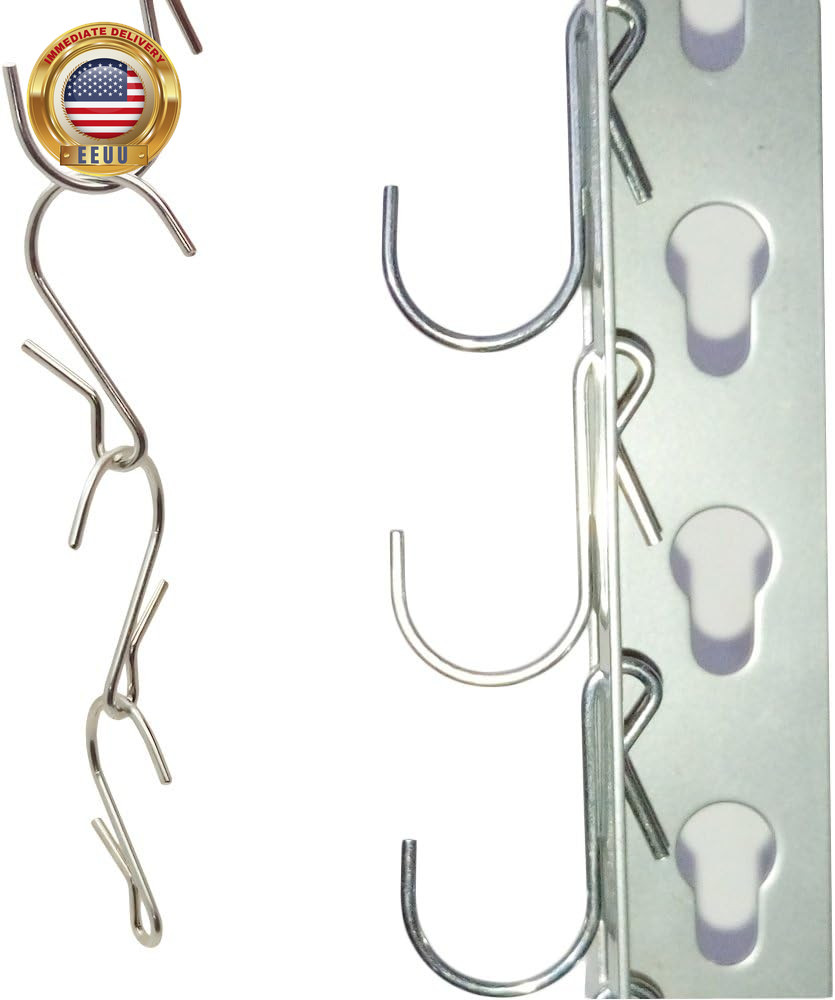 10-Pack Polished Metal Clip Type Hanging Hooks, Holds up to 10 Lbs ⭐️⭐️⭐️⭐️⭐️