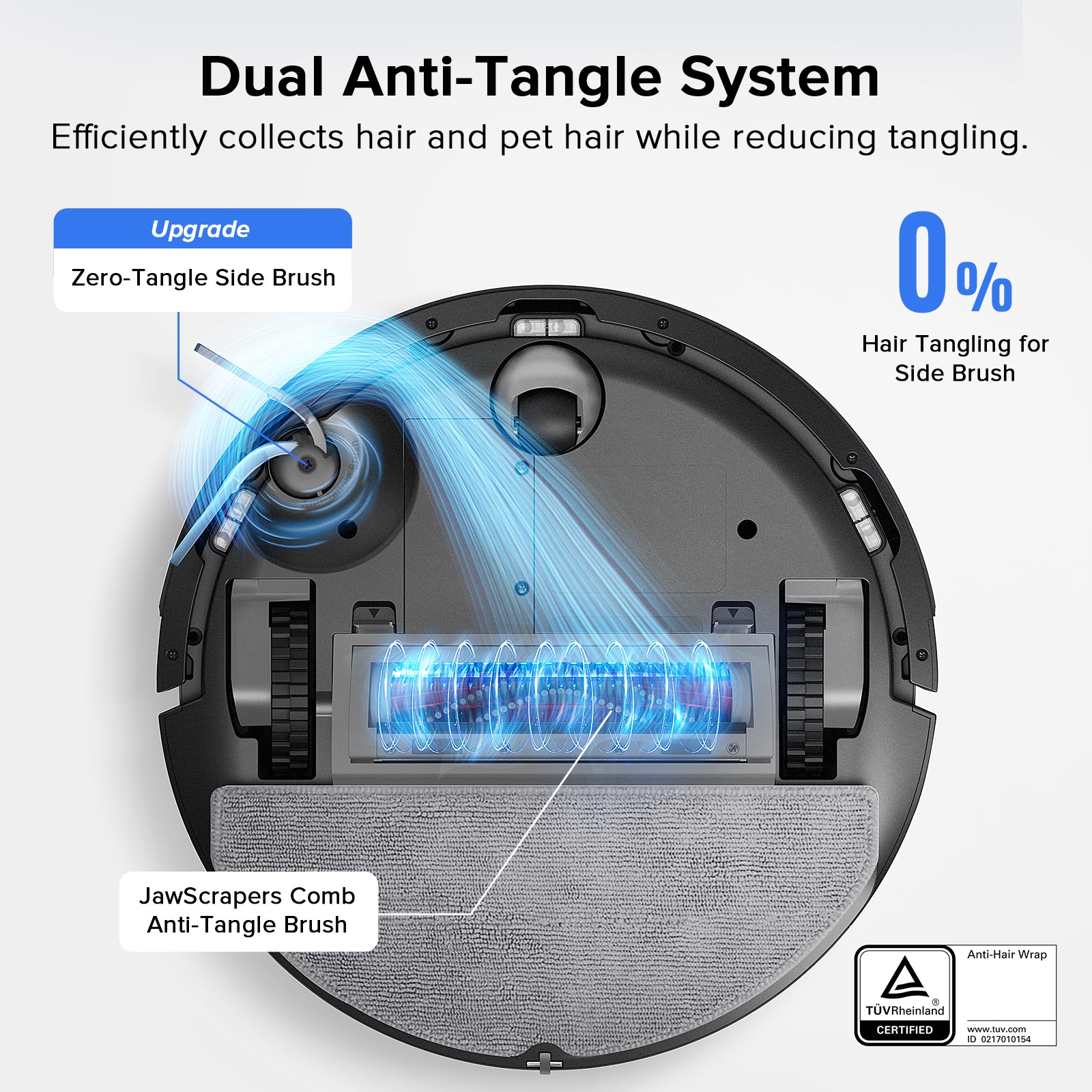 Roborock Q7 L5 Robot Vacuum Cleaner, 8000Pa, Dual Anti-Tangle System, LiDAR Nav