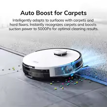 Robot Vacuum & Mop Combo Self-Empty 5000Pa WiFi App Control 180Min Runtime Clean