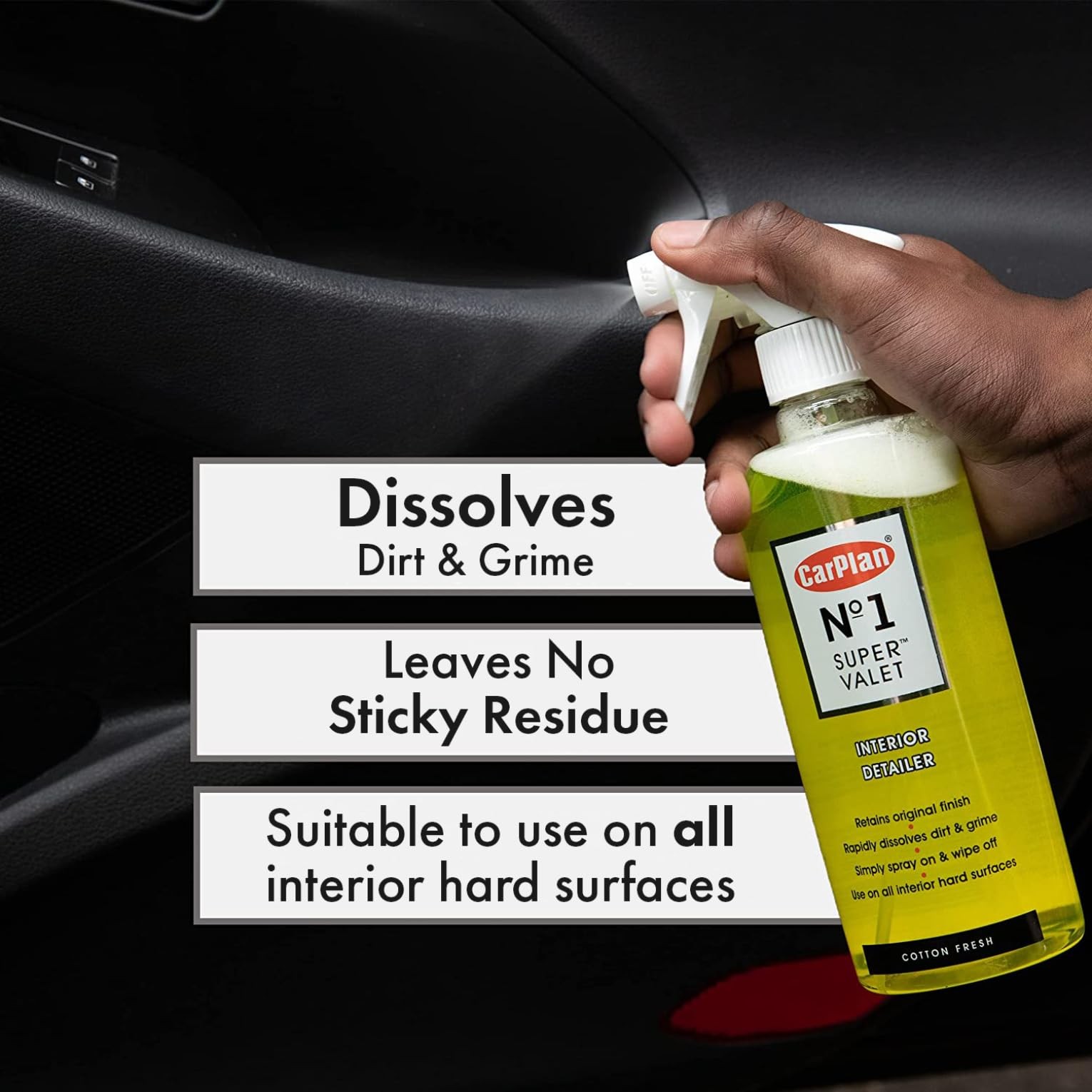 21 Fl Oz No.1 Super Valet Car Interior Cleaner for Dash Seats Vinyl