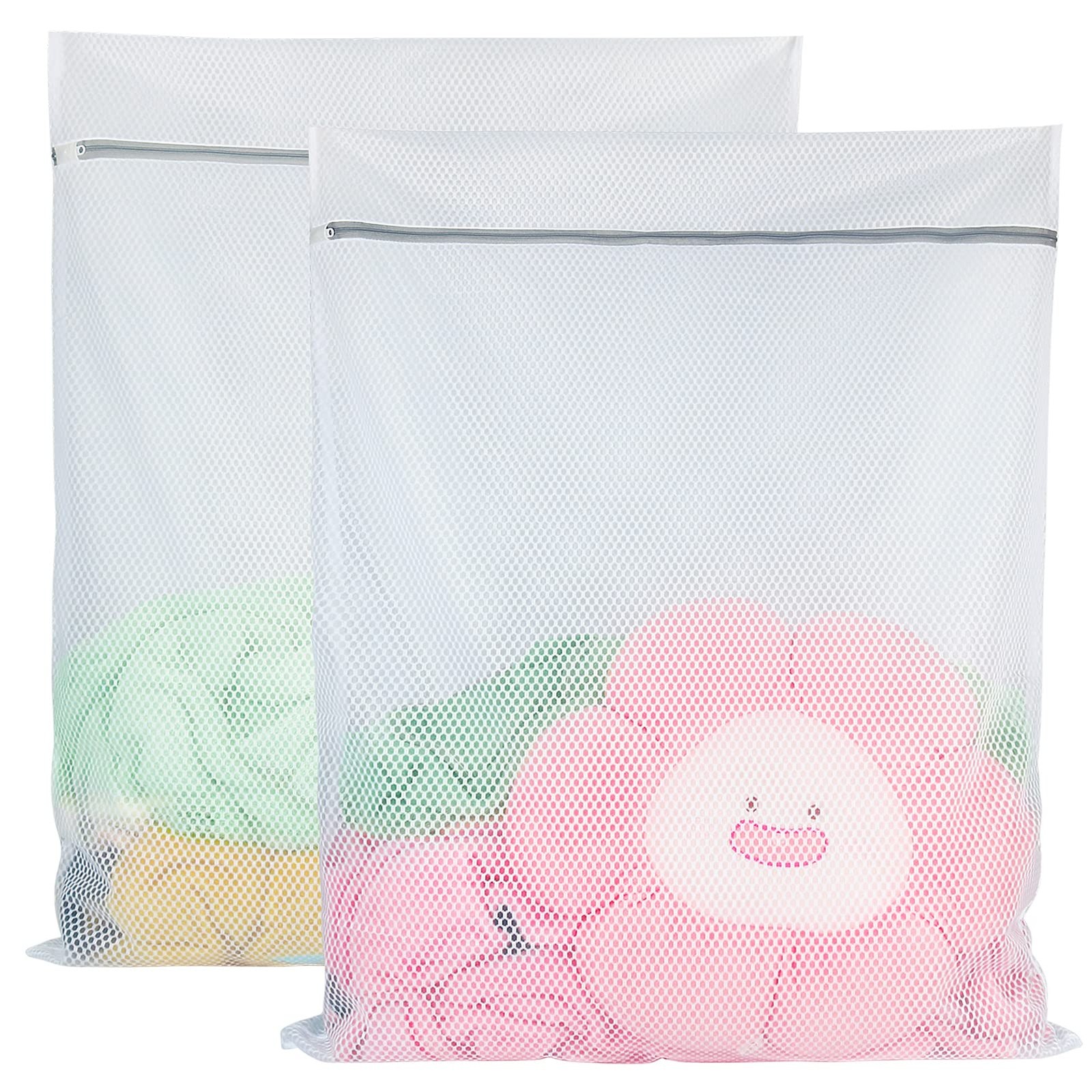 Vivifying Extra Large Mesh Laundry Bag, 2 Pack XXL Oversize Honeycomb Mesh Wash