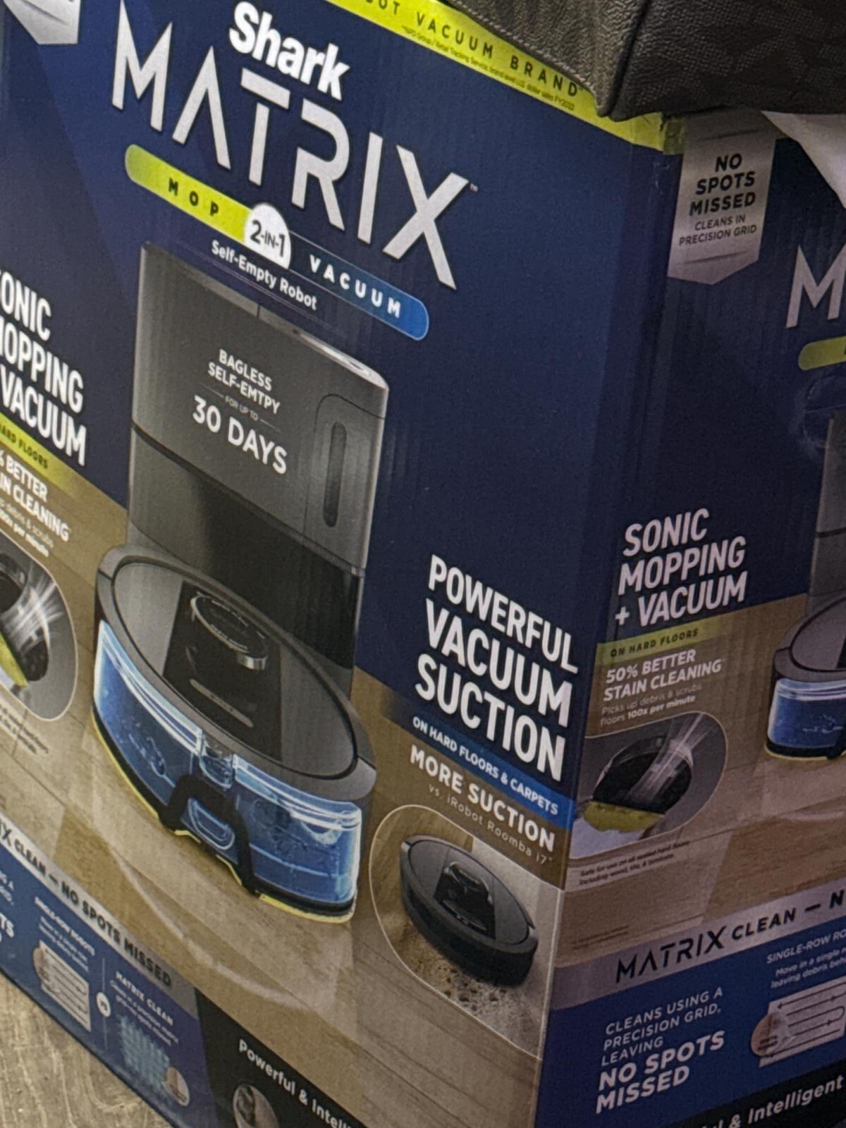 Shark Matrix 2-in-1 Mope & Vacuum Self Empty Robot, Black (UR2450WS)