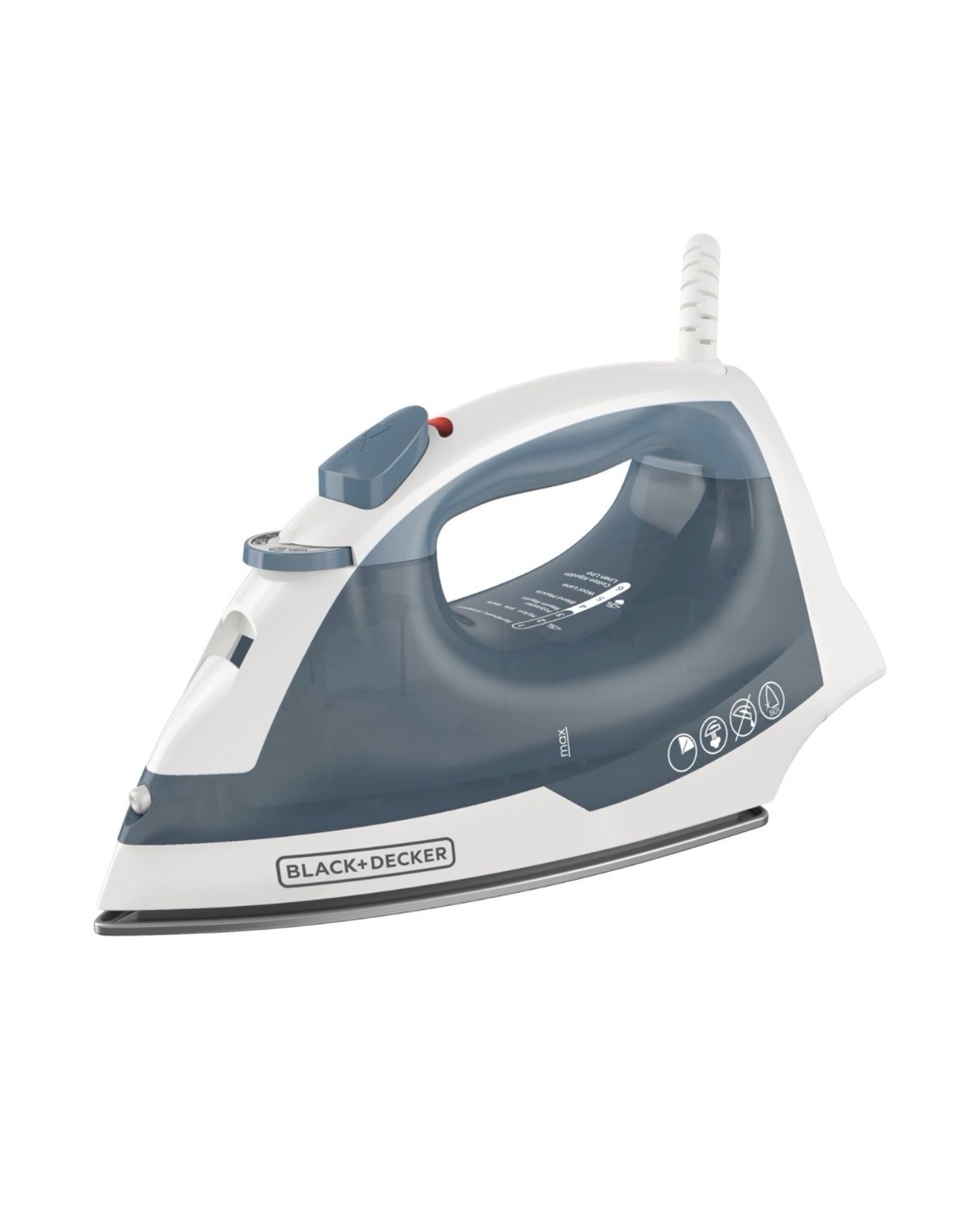 BLACK+DECKER Steam Iron for Clothes with Auto Shutoff & TrueGlide Soleplate