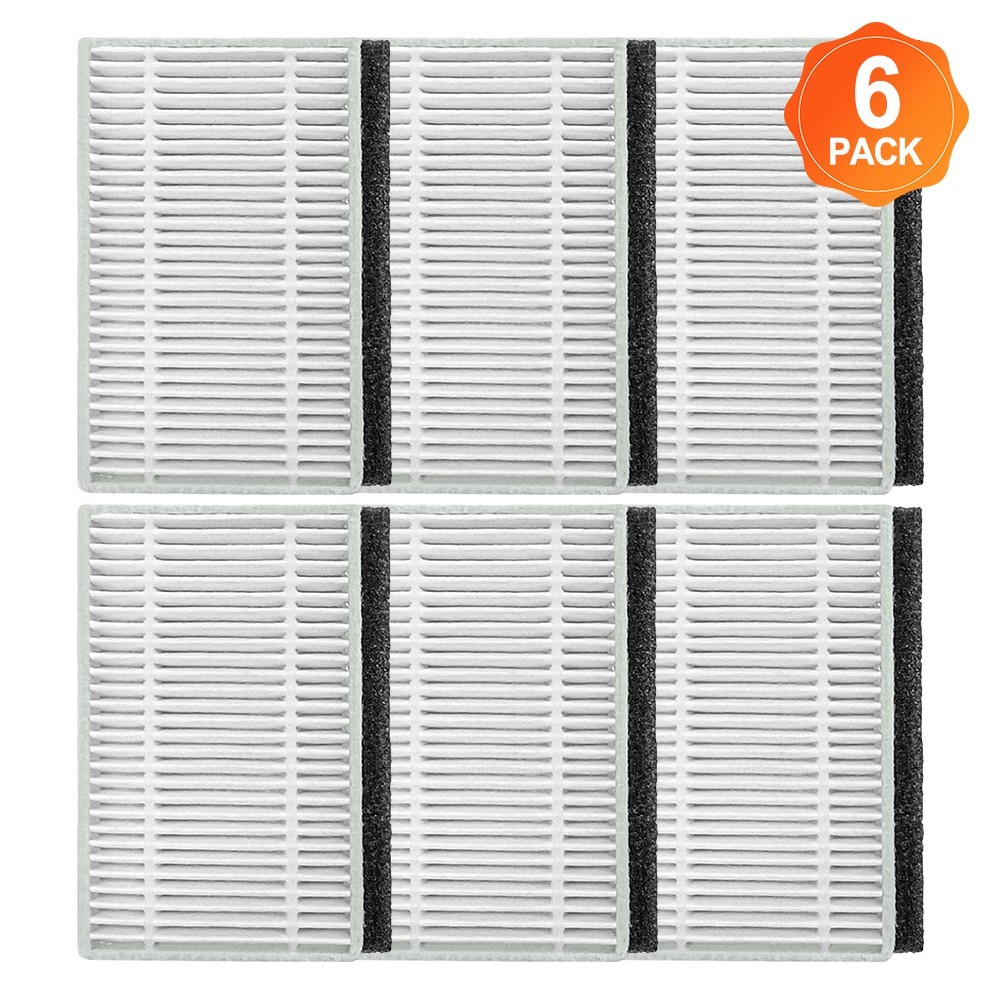 Replacement Part Set of 6 For Filters for ECOVACS For YEEDI Y1 PRO PLUS Model