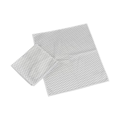 Casabella Lint Free Microfiber Cleaning Cloths 12X14 Set Of 2 For Glass Mirrors