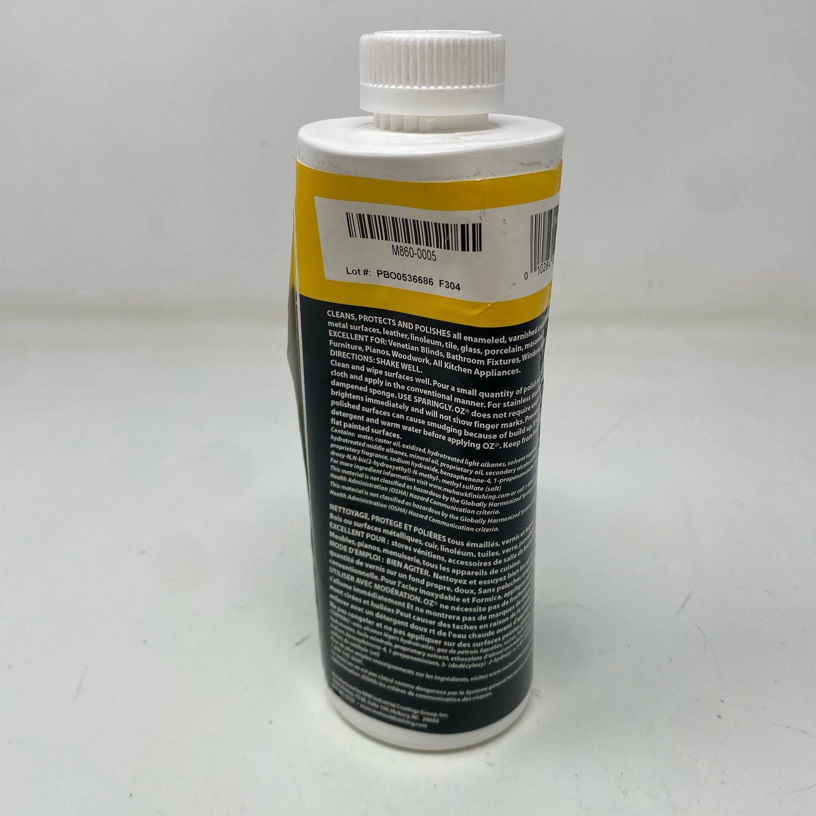 Mohawk OZ Cream Polish, Lemon Scent – 1 Pint (16 oz)