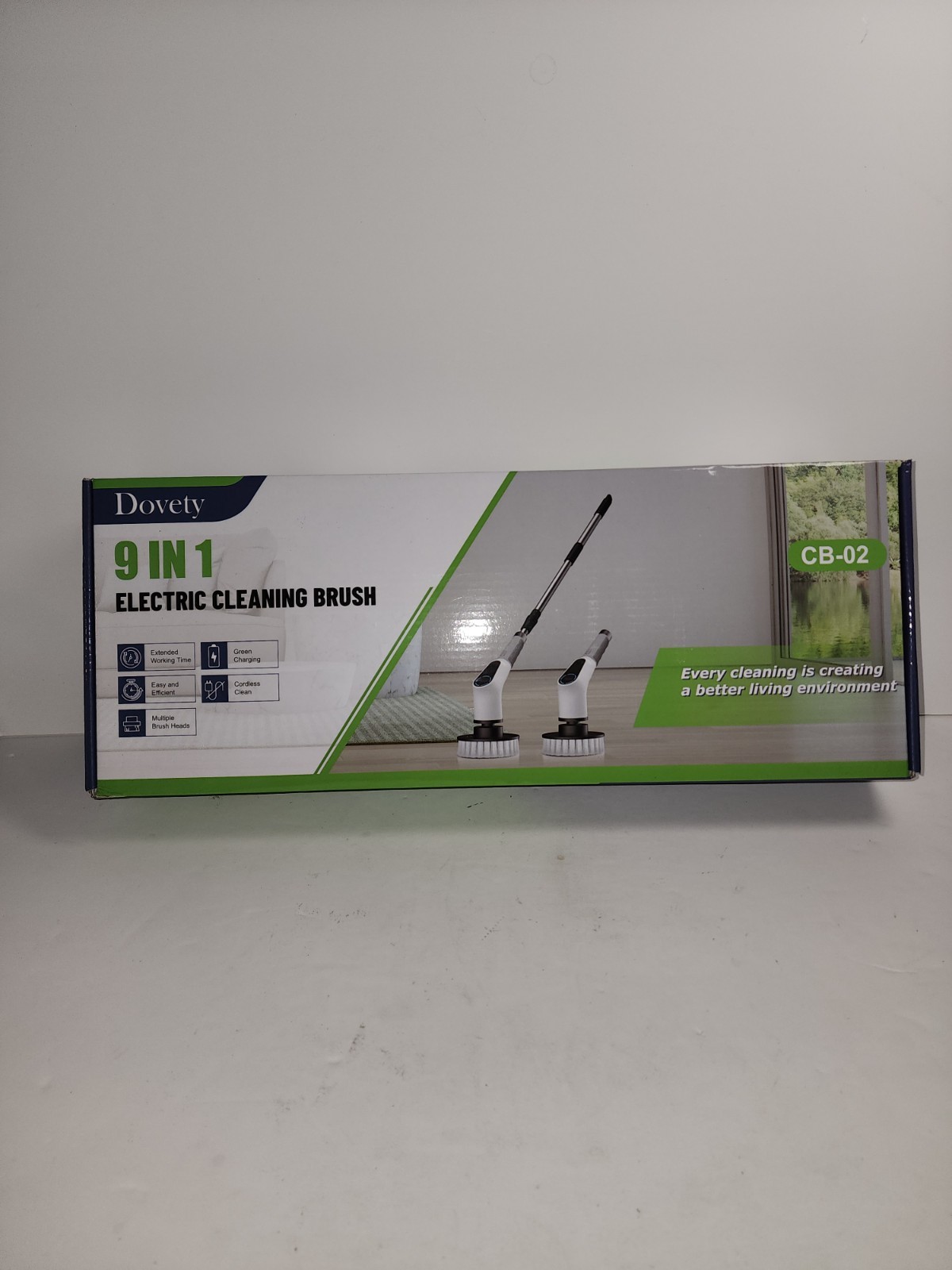 Dovety 9 In 1 Electric Spin Scrubber Cordless Cleaning Brush Scrubber CB-02