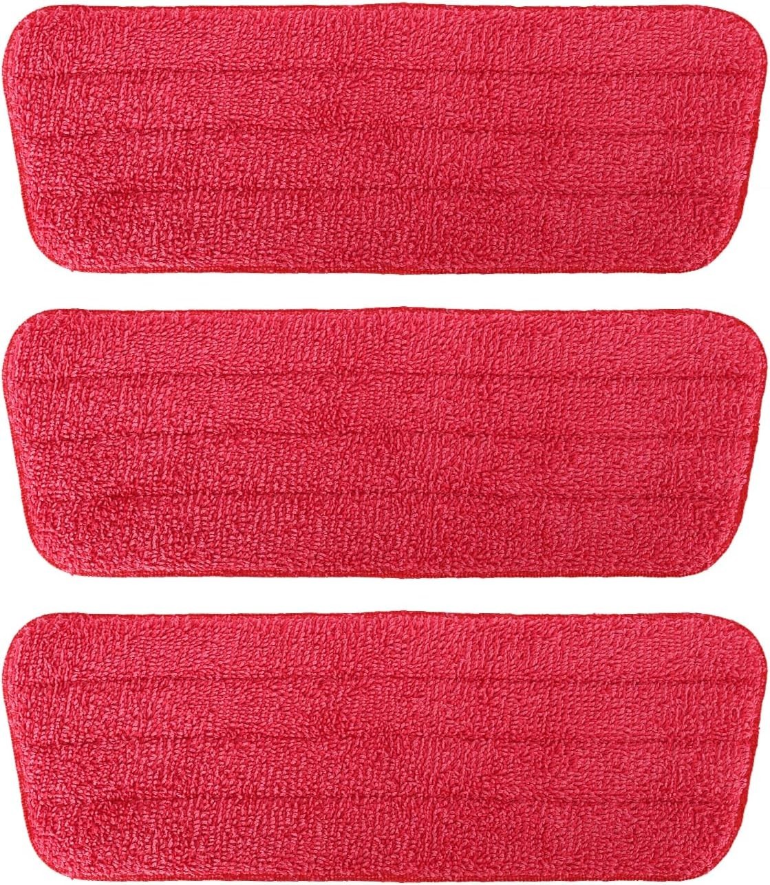 3 Pack Microfiber Mop Pads, Compatible with Rubbermaid Reveal, Swiffer, Libman