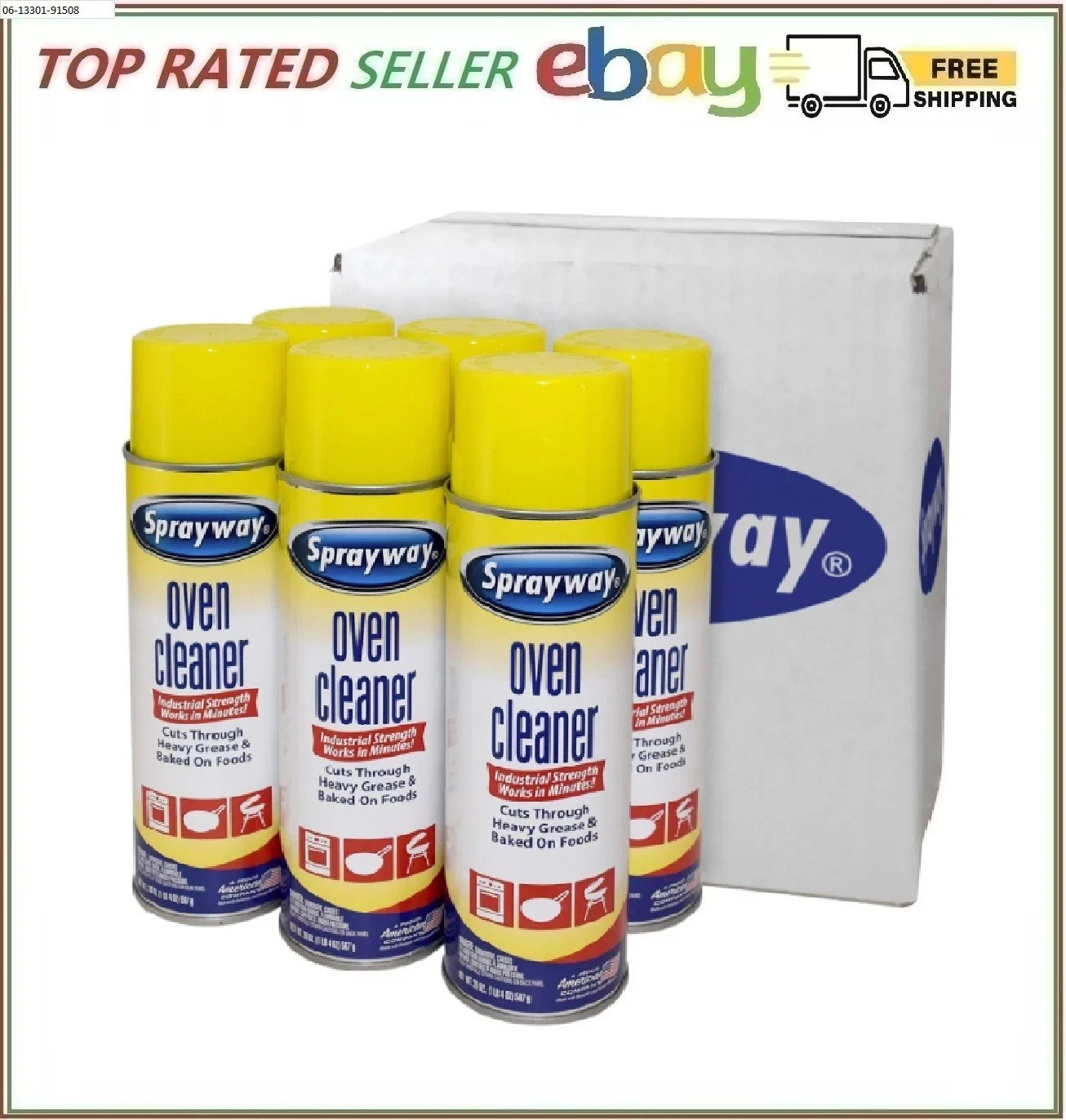 Sprayway Industrial Strength Oven Cleaner 20 oz., 6 pk.
