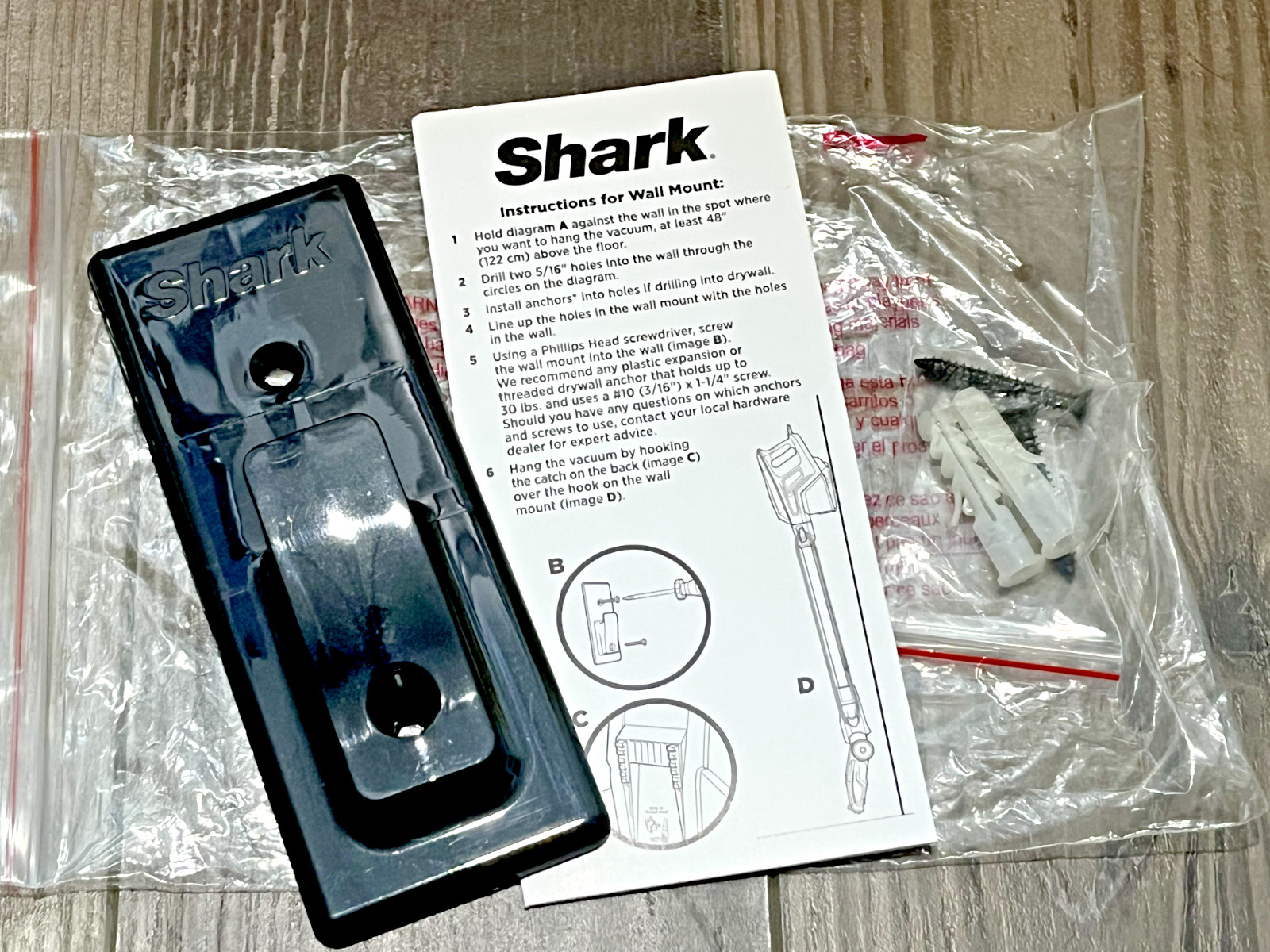 Genuine OEM Shark HV381 HV380 HV382 HV383 UV380 WALL MOUNT BRACKET HOLDER