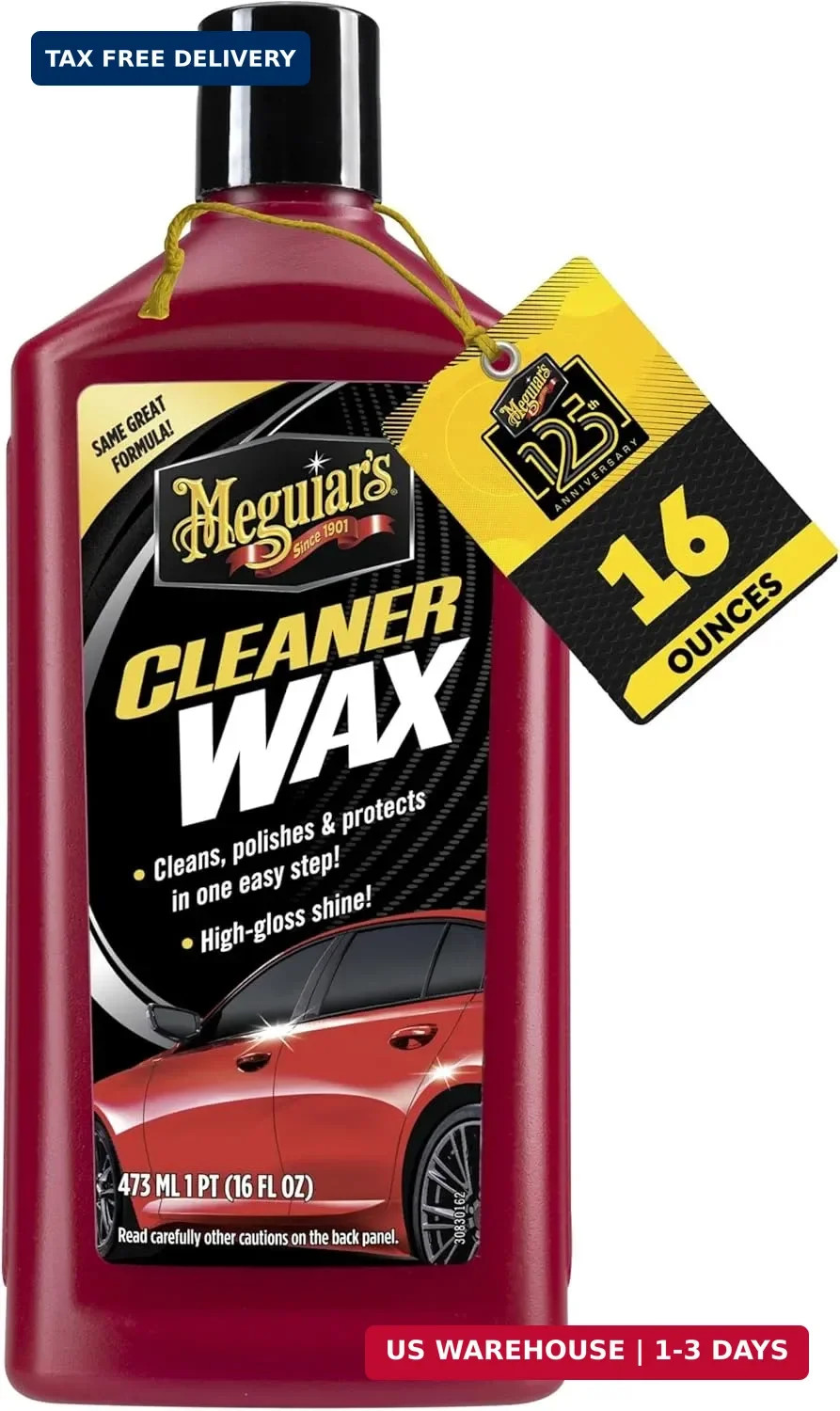 Meguiar’s Cleaner Wax, Liquid Car Wax For Diy Drivers & Detailers-Cleans, Polish