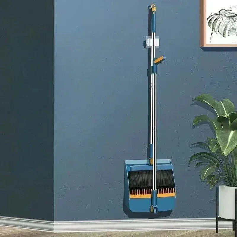 3 in 1 Broom and Dustpan Set, Long Handle Floor Brush for Home Office Dorm