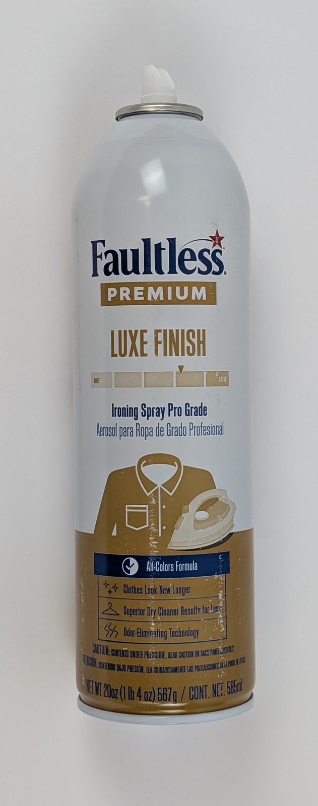 Faultless Premium Luxe Finish Ironing Spray Starch 20oz Pro Grade Set of 8
