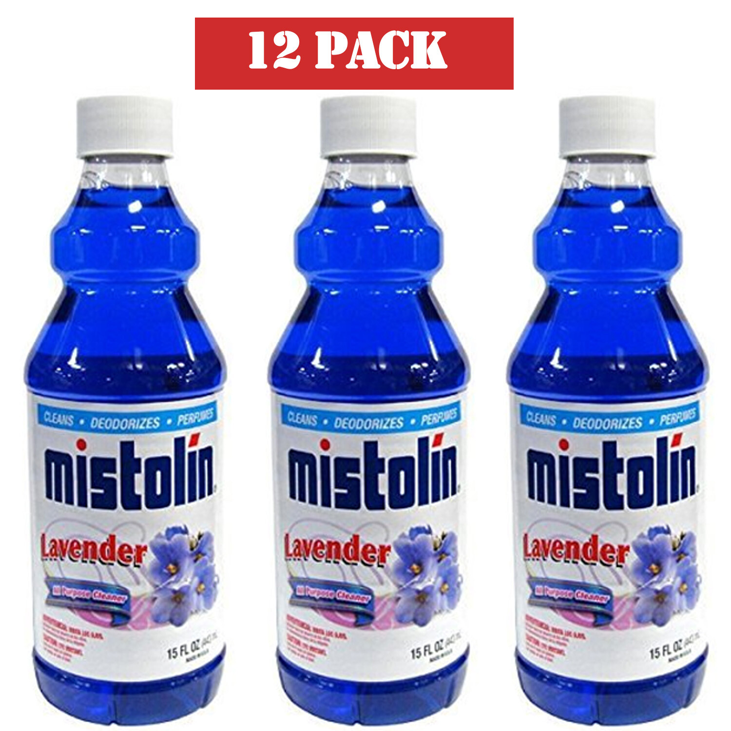 Mistolin General All Purpose Cleaning Solution Lavender Scent 15 fl oz (12 PACK)