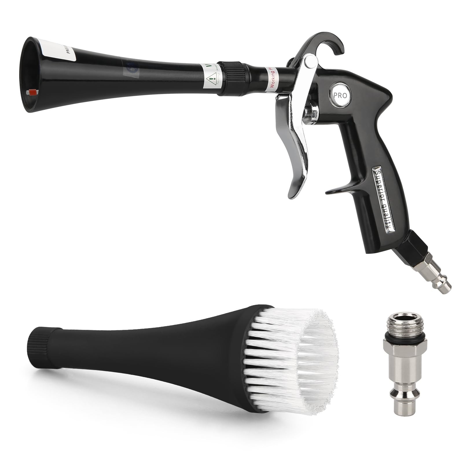Aluminium Car Cleaning Gun with Tapered Nozzle, 6-9.2Bar with 2 Set Nozzle, P…