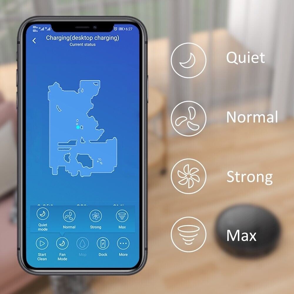 Tesvor M1 Robot Vacuum for animal hair + allergens Smooth + carpeted floors Alex