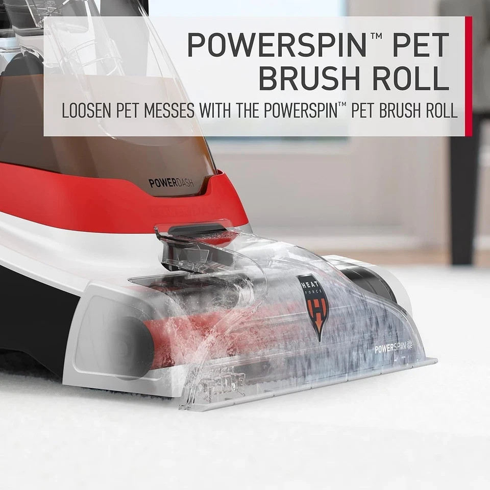 Hoover PowerDash Pet+ Compact Carpet Cleaner / Shampooer with Heatforce FH50704V