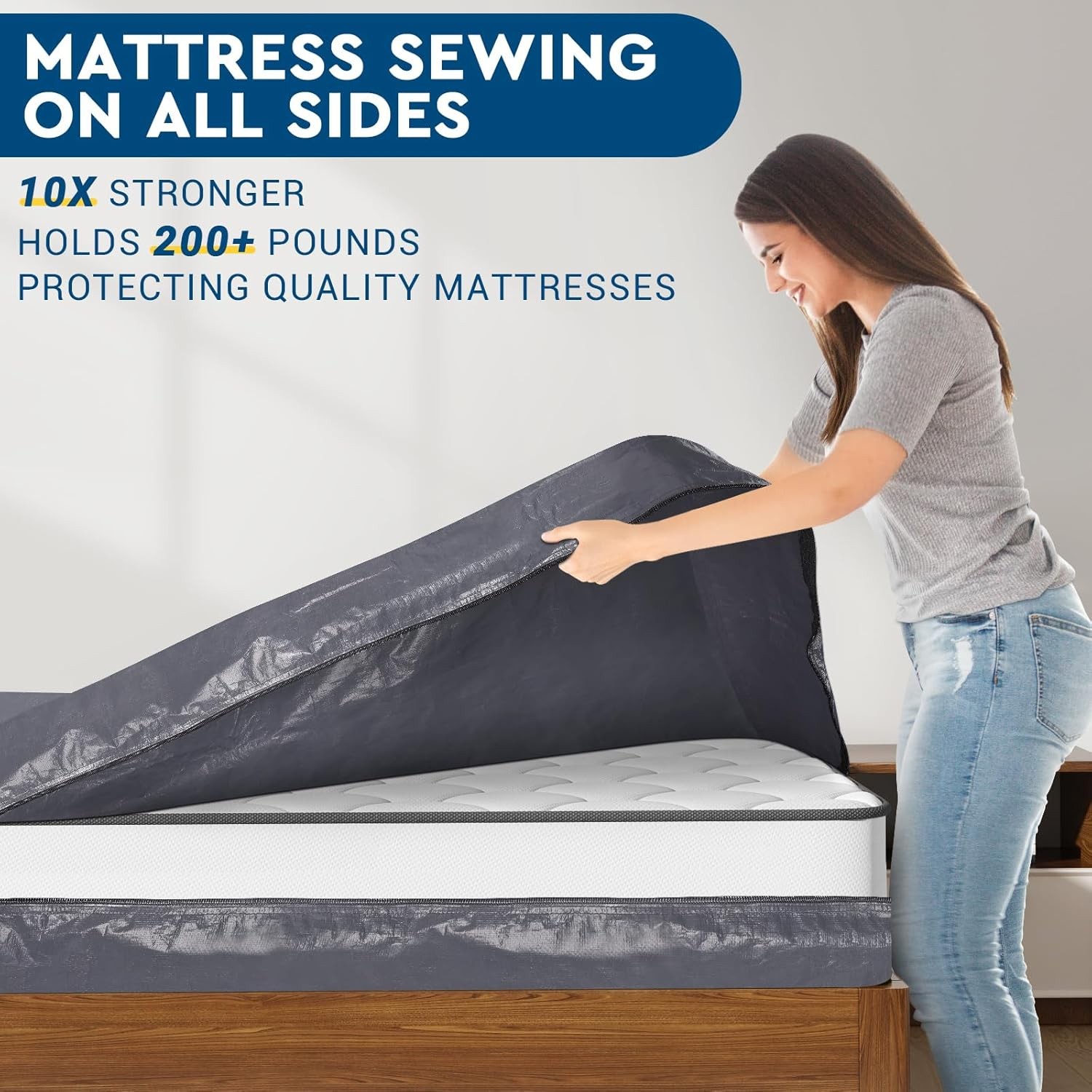 Mattress Bags for Moving, Queen Size – Extra Thick Mattress Cover